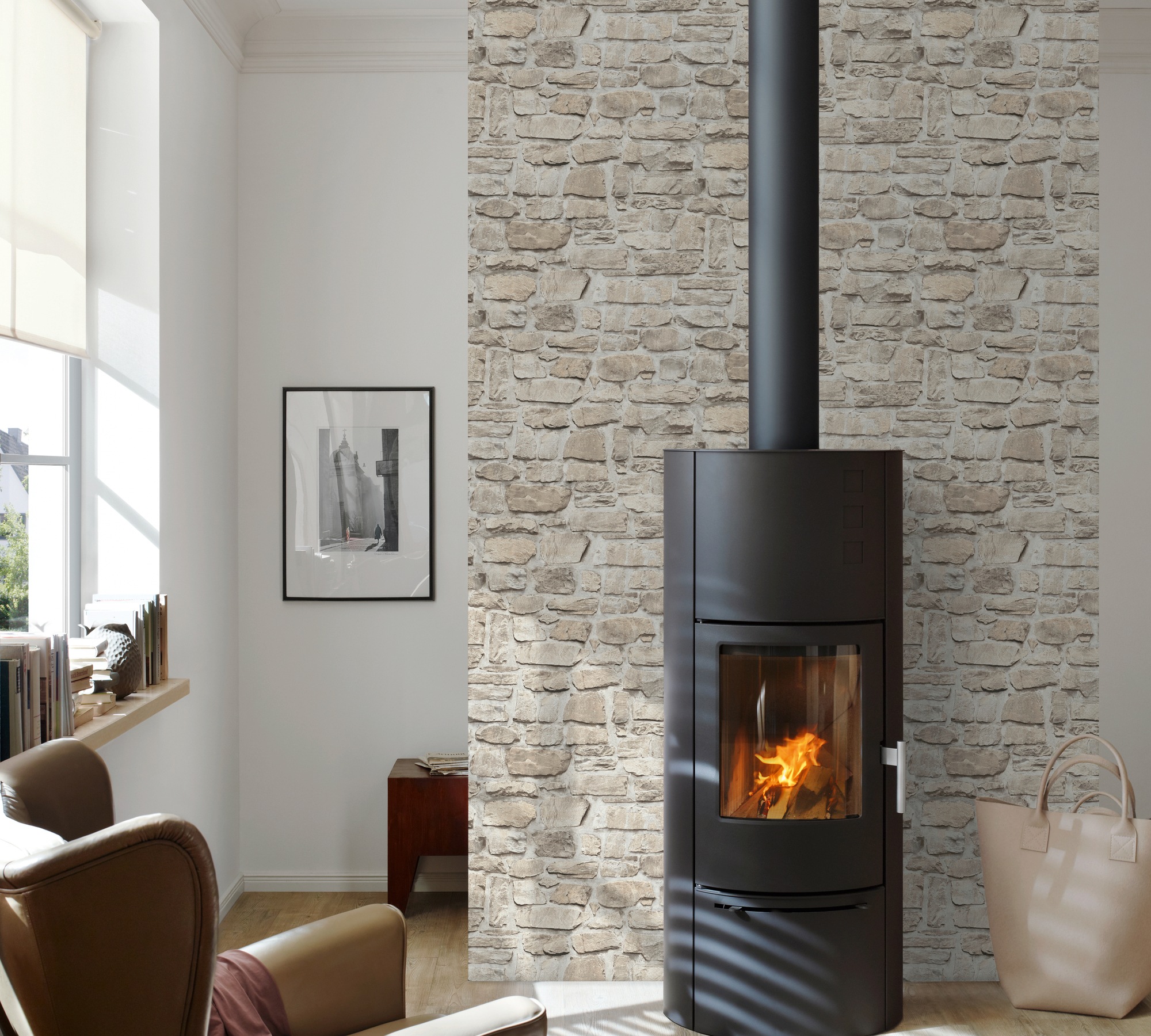 A.S. Création Vliestapete »Decoro«, gemustert-Motiv-abstrakt, Tapete Stein Tapeten Wohnzimmer Schlafzimmer Küche modern Design Optik