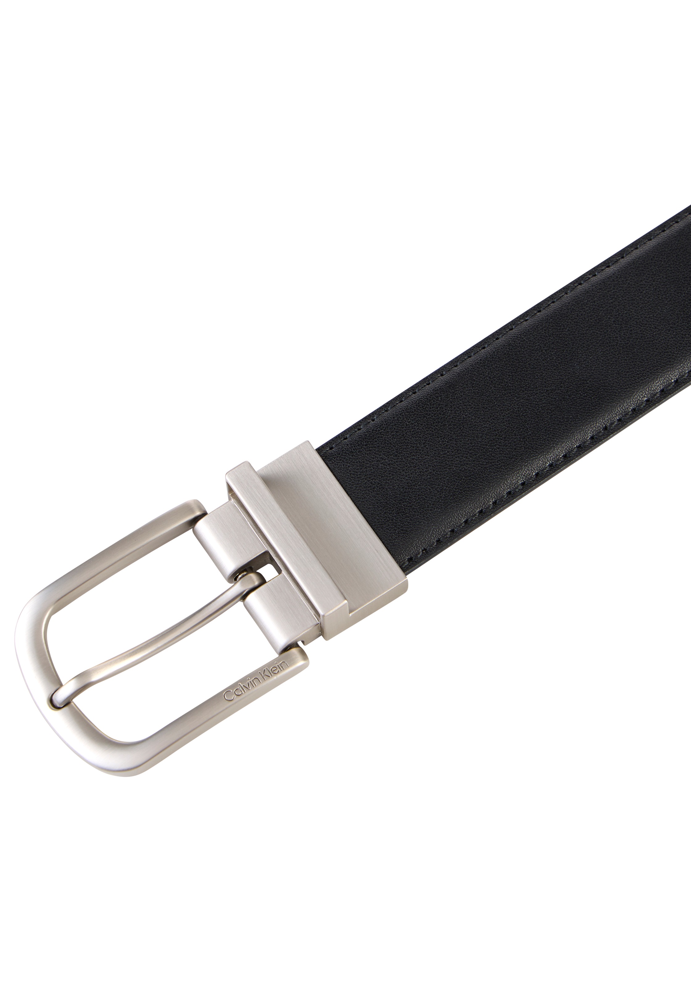 Calvin Klein Ledergürtel »CURVED PIN BUCKLE SMOOTH 32MM AD« Regular fit und größenverstellbar