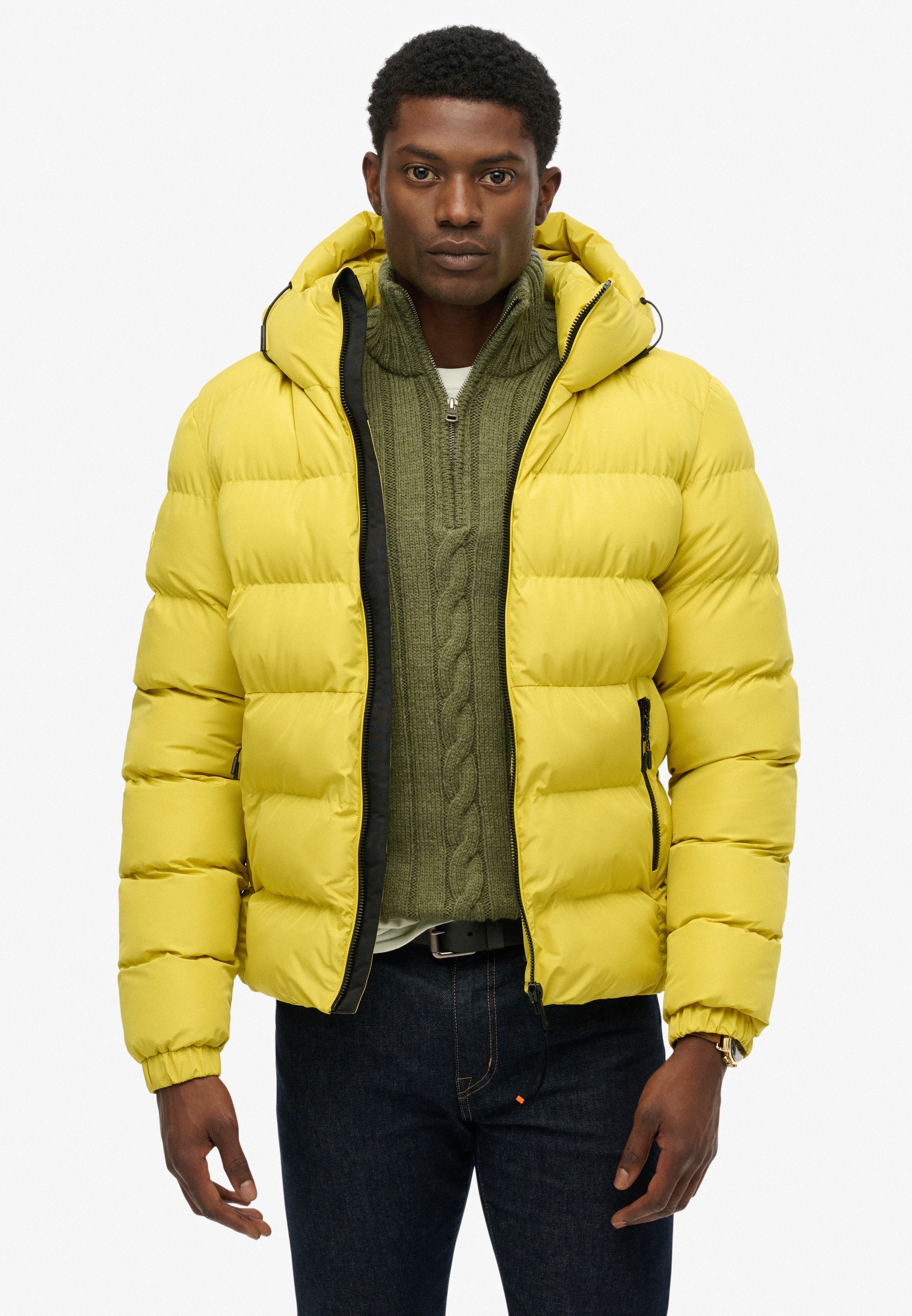 Superdry "HOODED SPORTS PUFFER JACKET" mit Kapuze Kunstfaser, relaxed fit günstig online kaufen