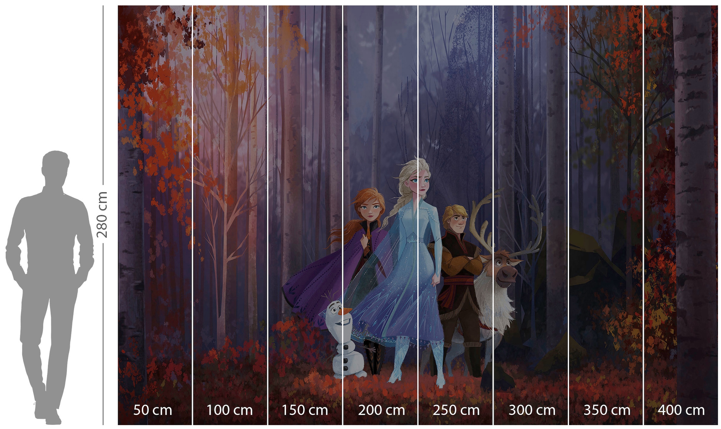 Komar Vliestapete »Frozen Autumn Glade«, 400x280 cm (Breite x Höhe) online  kaufen | BAUR