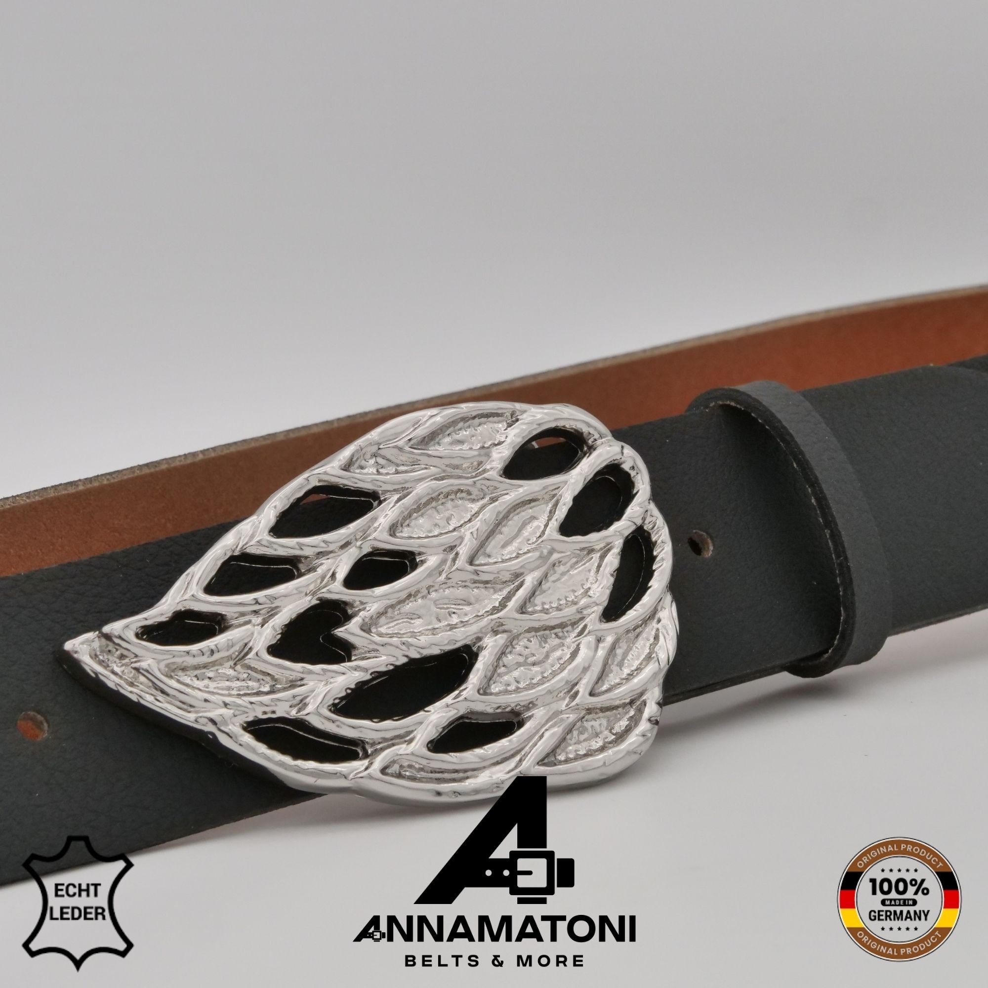 AnnaMatoni Ledergürtel »AnnaMatoni AnnaMatoni Damen Leder Gürtel mit eleganter«