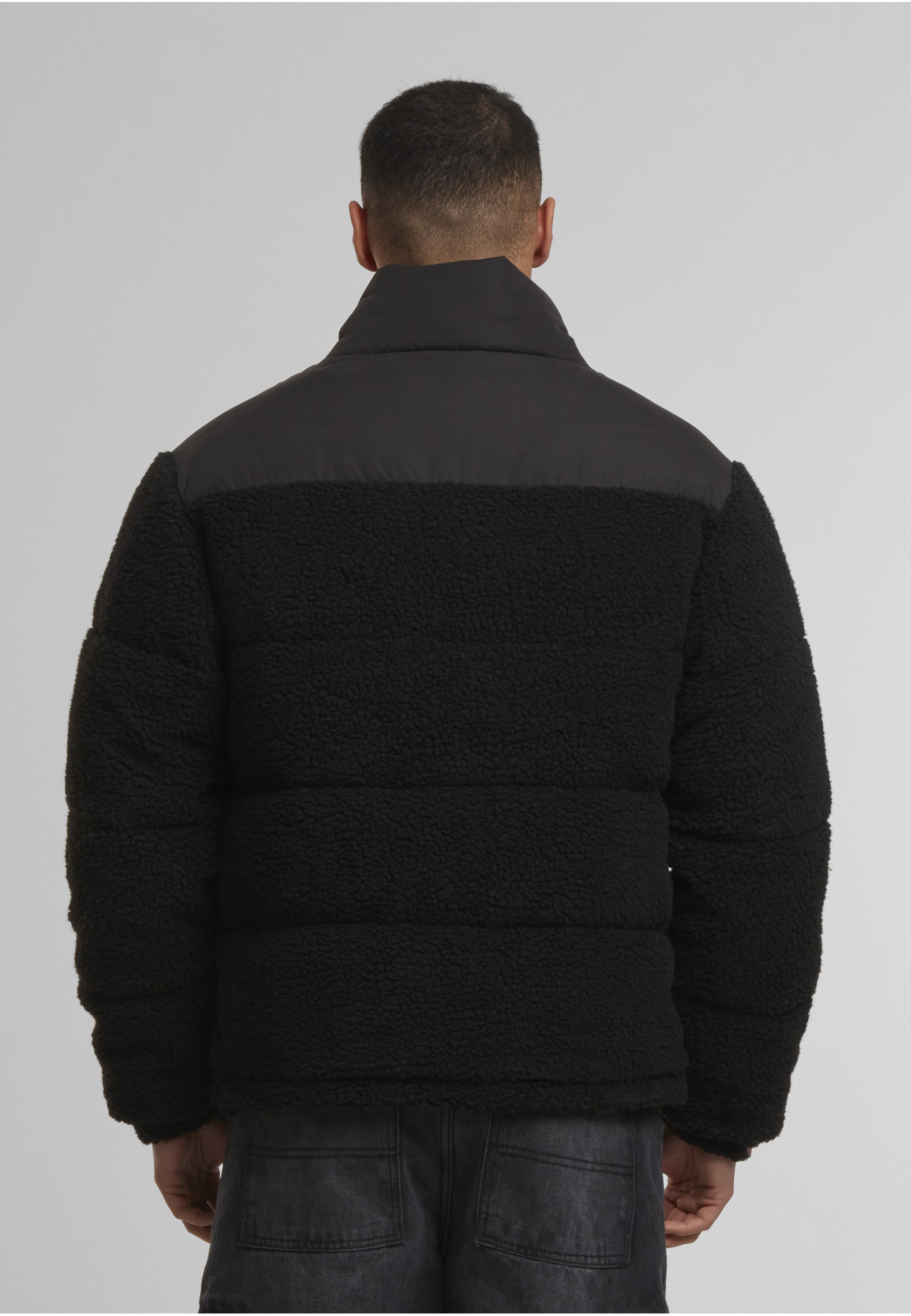 URBAN CLASSICS Winterjacke »Urban Classics Teddy Puffer Jacket« 1 Stk. tlg. ohne Kapuze