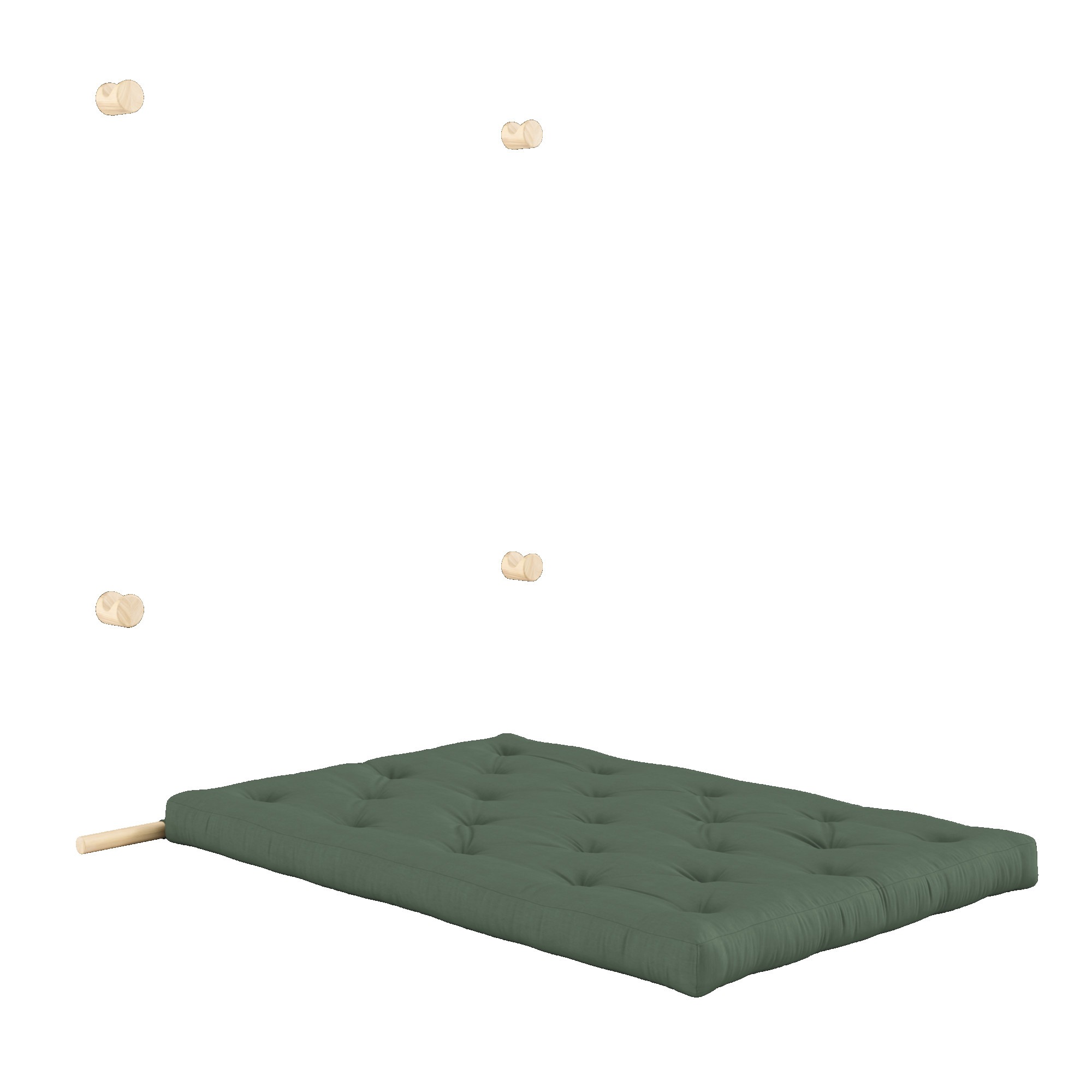 Karup Design Schlafsofa »Hooked Sofa Bed / Sleeper Chair – Sitz- oder Schlafplatz, platzsparend«, Futonmatratze inkl. Halterungsset aus FSC®-zertifiziertem Massivholz