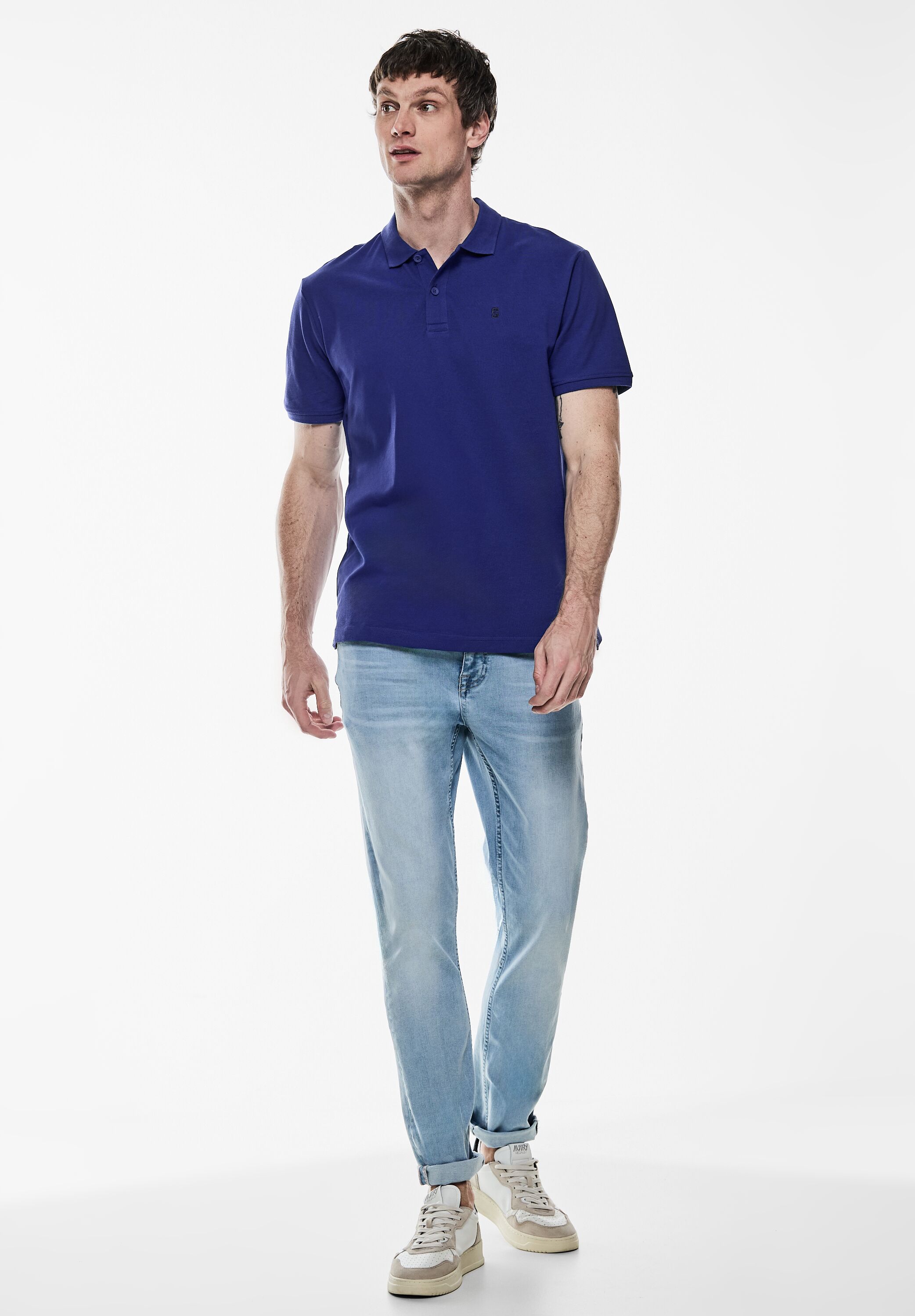 Thumbnail - STREET ONE MEN Poloshirt, in Unifarbe