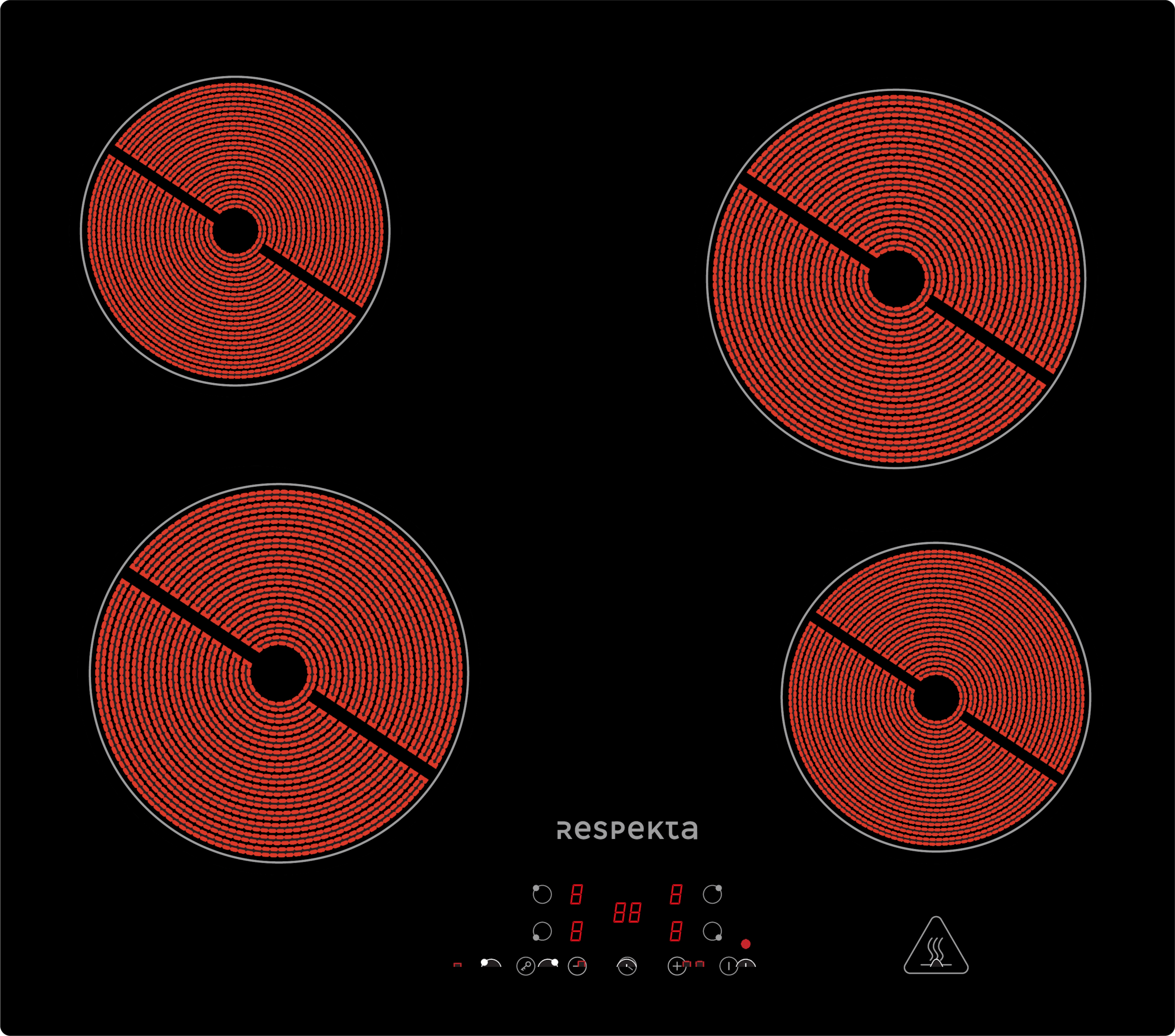 RESPEKTA Backofen-Set »ASET7004400«, mit 1-fach-Teleskopauszug, (Set, 2 St.)