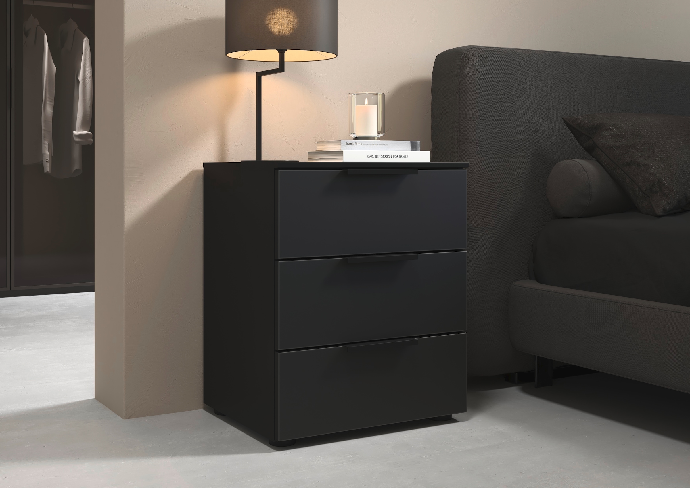 LeGer Home by Lena Gercke Nachtkommode "Serina", mit 3 Schubkästen sowie ho günstig online kaufen