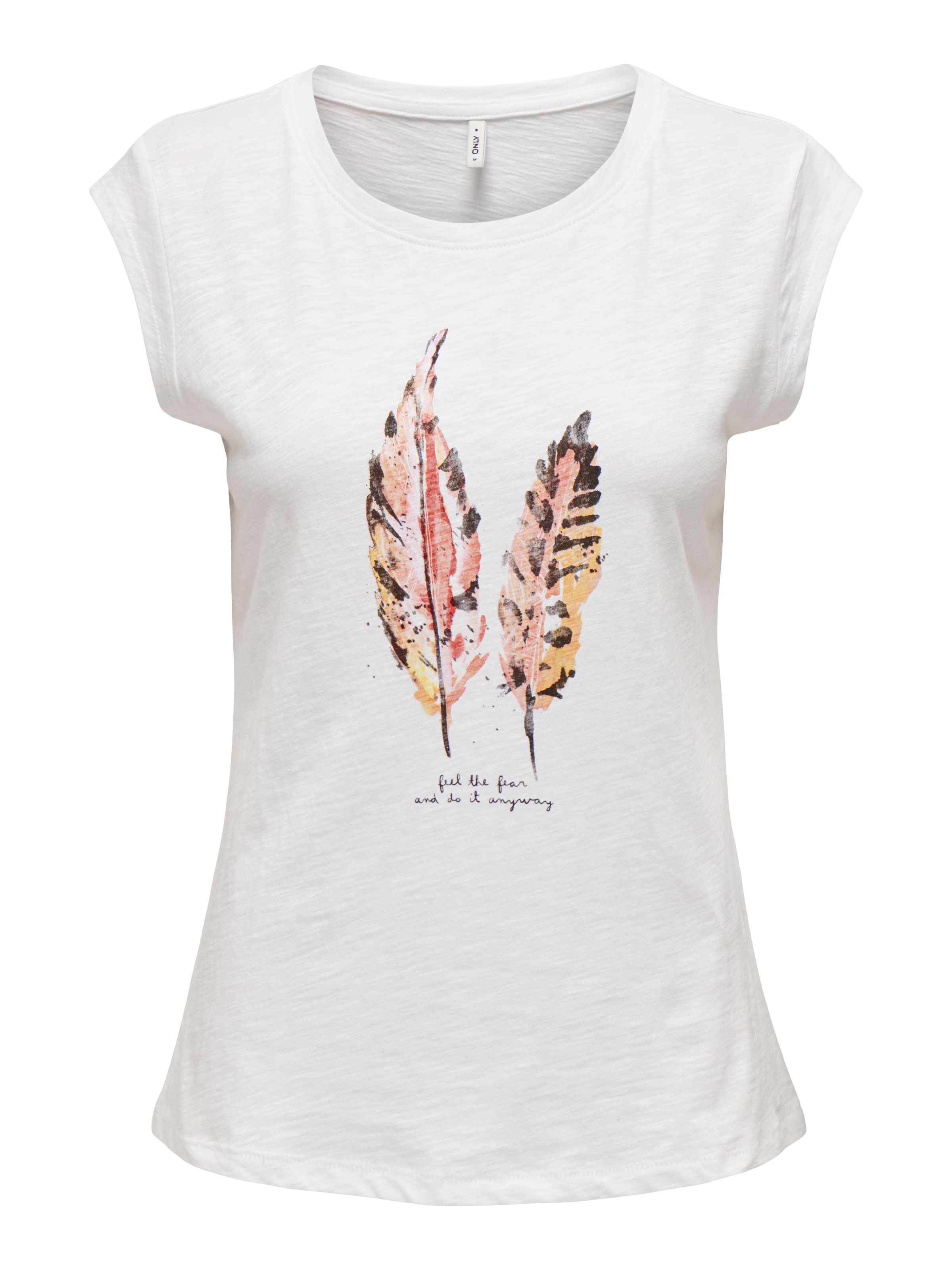 ONLY Kurzarmshirt »FEEL/FEATHERS TOP BOX CS JRS«