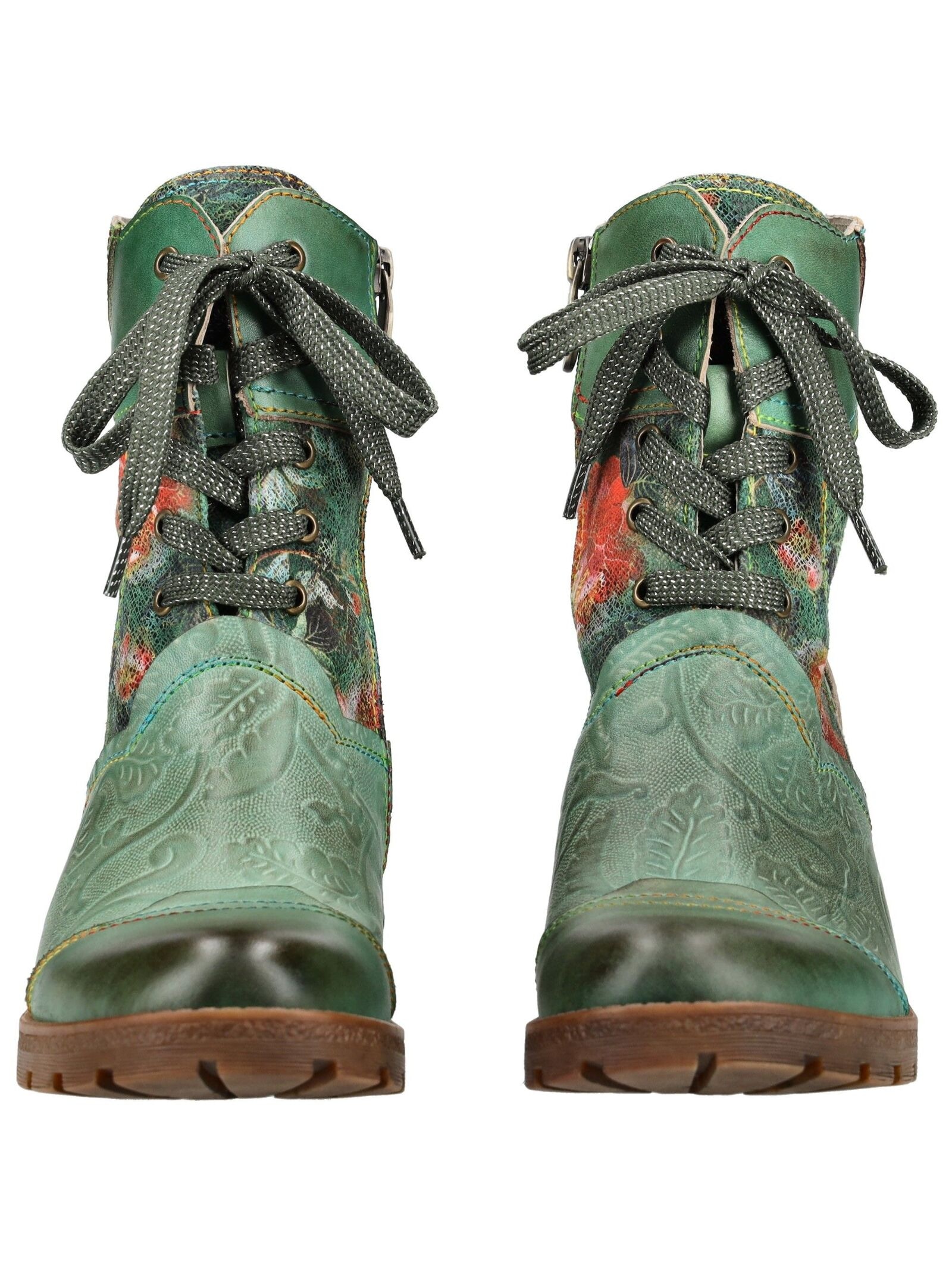 LAURA VITA Schnürstiefelette »LAURA VITA Stiefelette Lederimitat/Textil«
