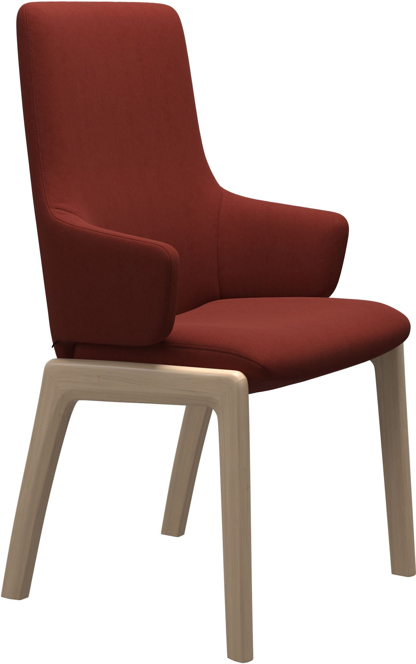 Stressless Polsterstuhl "Laurel" () High Back mit Armlehne, Größe L, mit abgerundeten Beinen in Walnuss