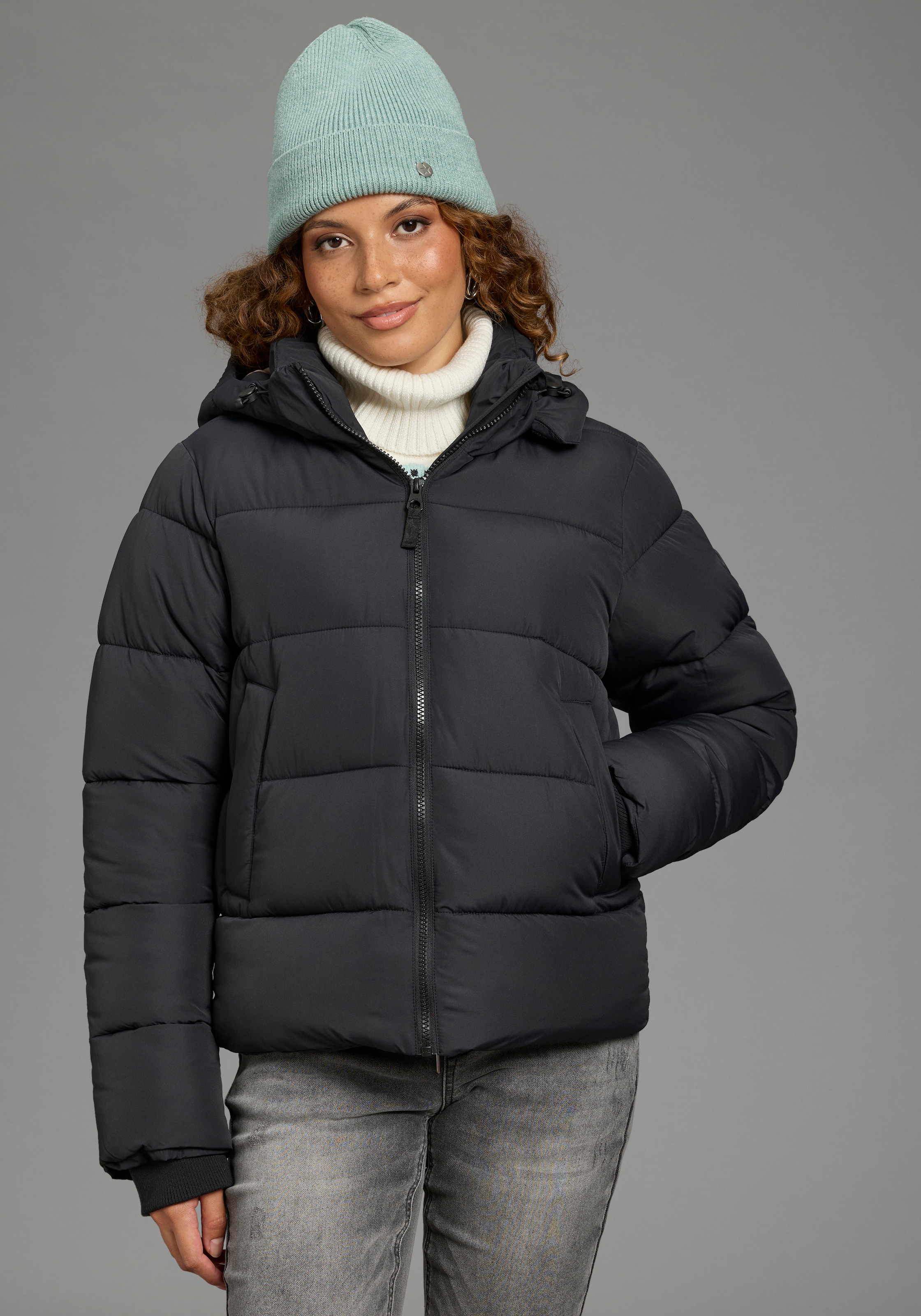 KangaROOS Steppjacke mit Kapuze Puffer Jacke mit Kapuze
