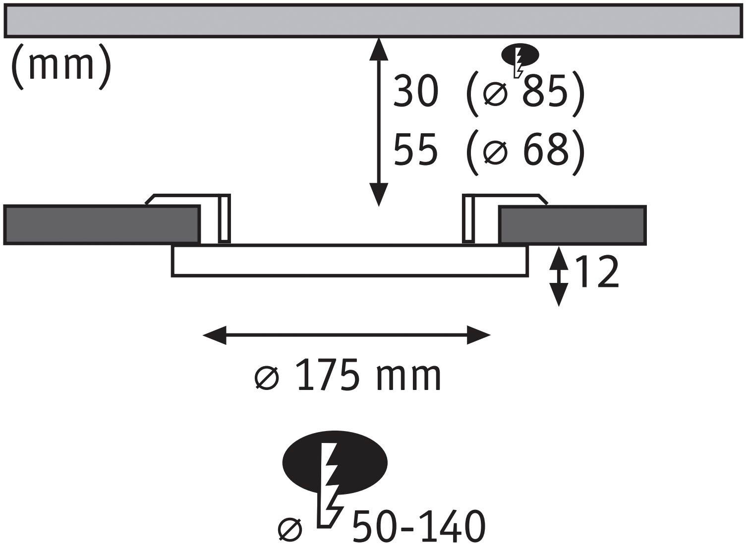 Paulmann LED Einbauleuchte »Areo« LED-Modul 1 Stk. Neutralweiß LED-Modul