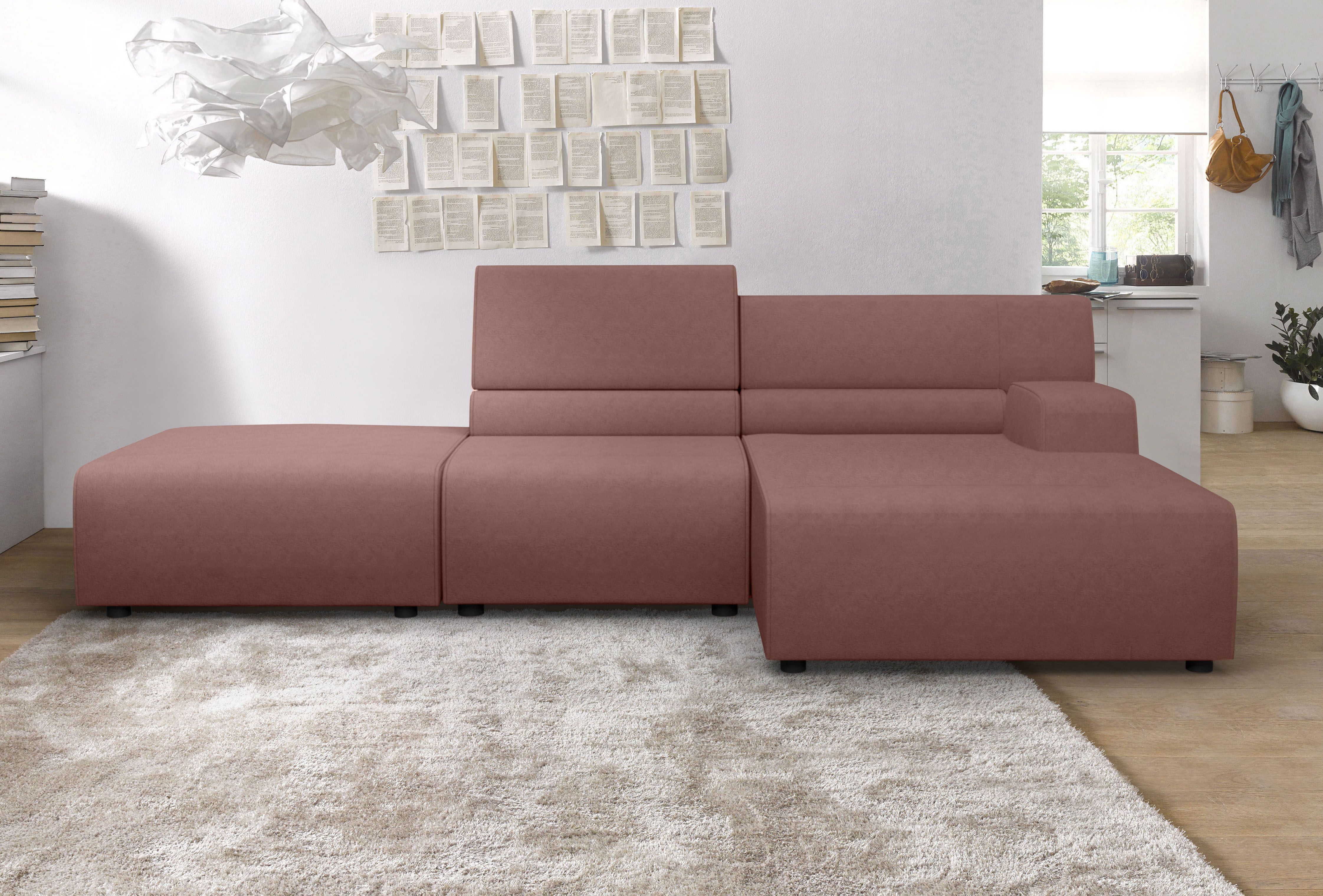 Egoitaliano Ecksofa "Babouche, Designsofa mit außergewöhnlichem Sitzkomfort zum Wohlfühlen"