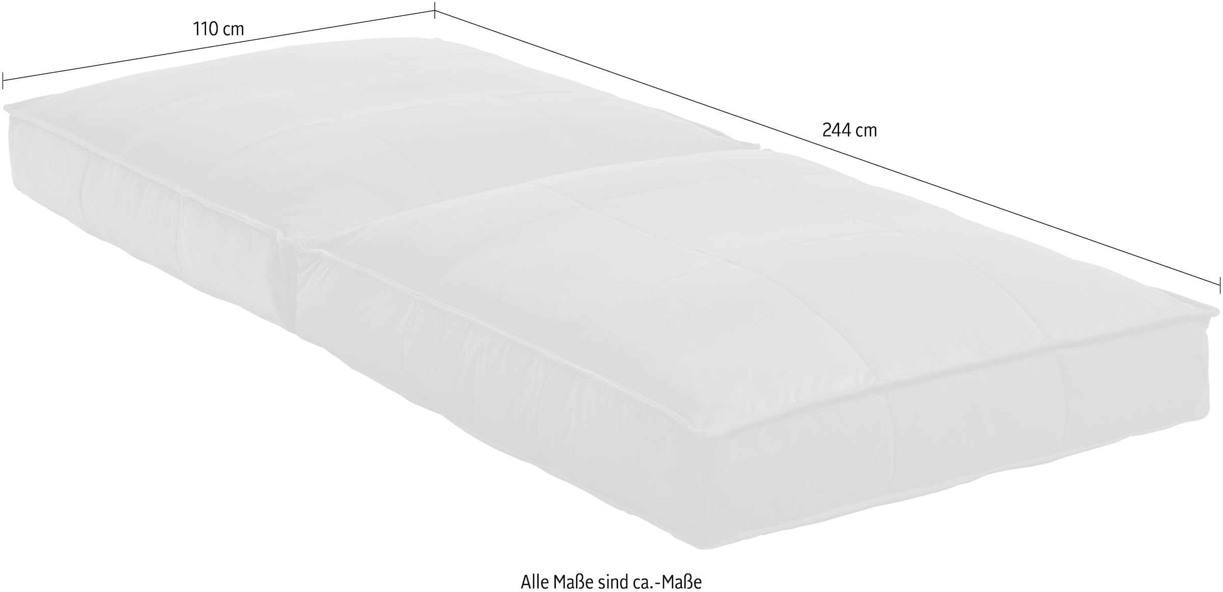 ATLANTIC home collection XXL-Sessel »Miro«, XXL-Sessel wandelbar zum Gästebett