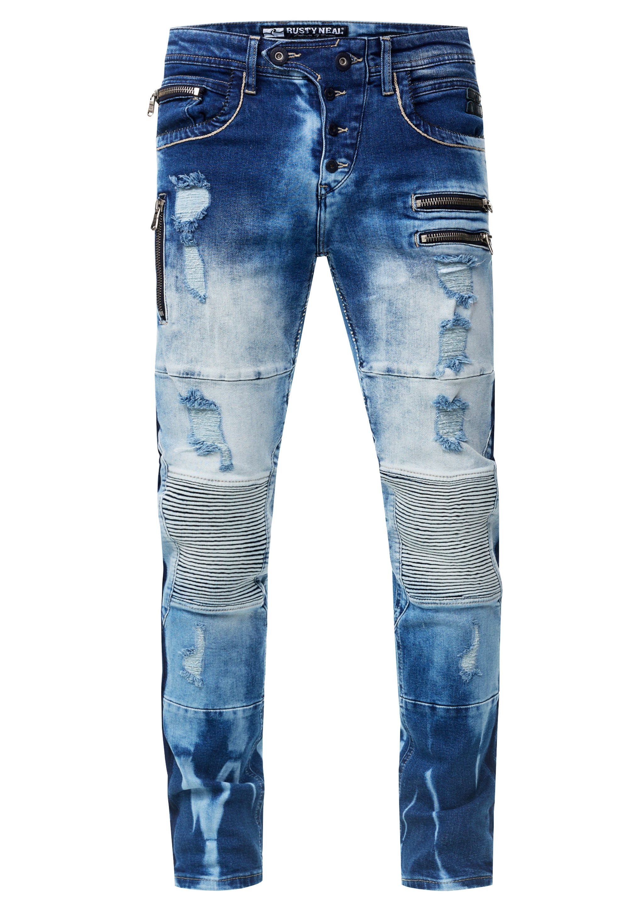 Rusty Neal Slim-fit-Jeans »MISATO«, im modischen Used-Look
