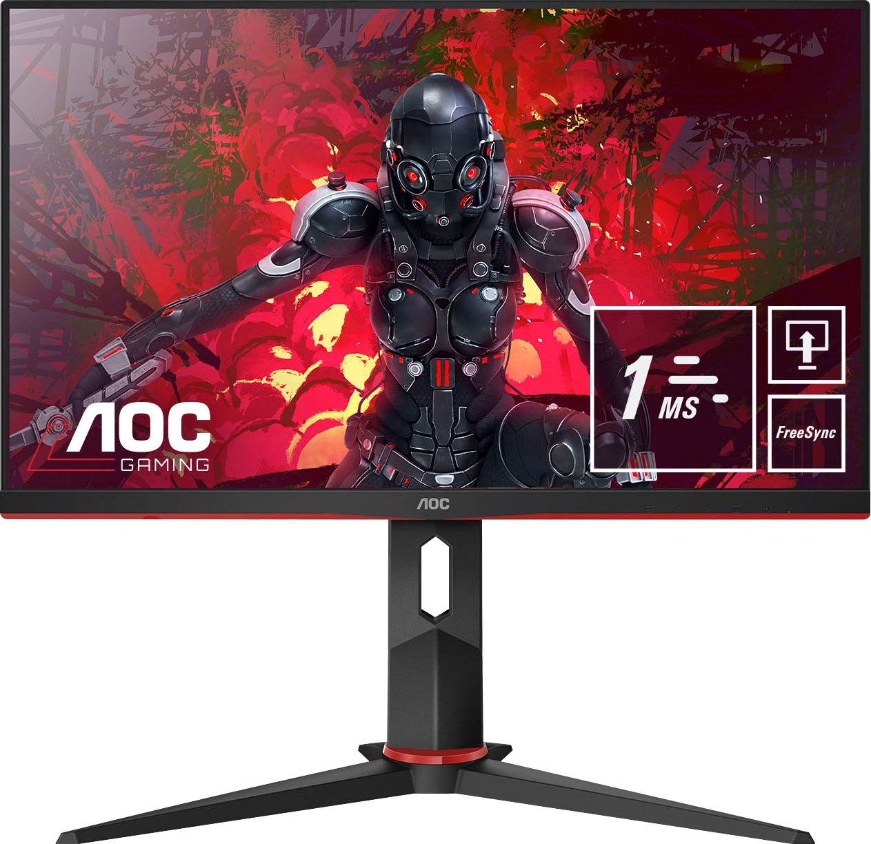 AOC LED-Monitor »24G2U5/BK«, 60,4 cm/24 Zoll, 1920 x 1080 px, Full HD, 1 ms Reaktionszeit, 75 Hz
