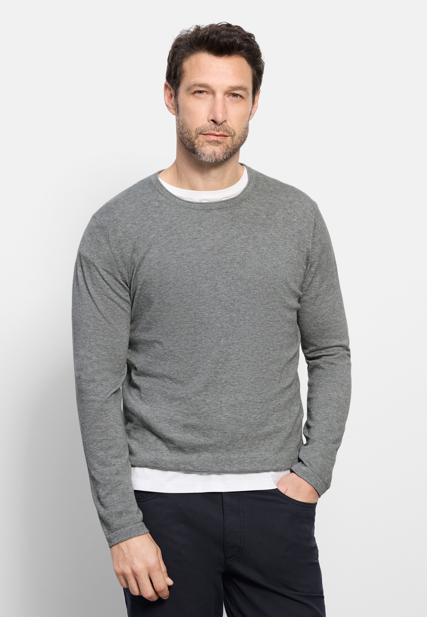 OLYMP Strickpullover "OLYMP Casual Strick, Pullover"