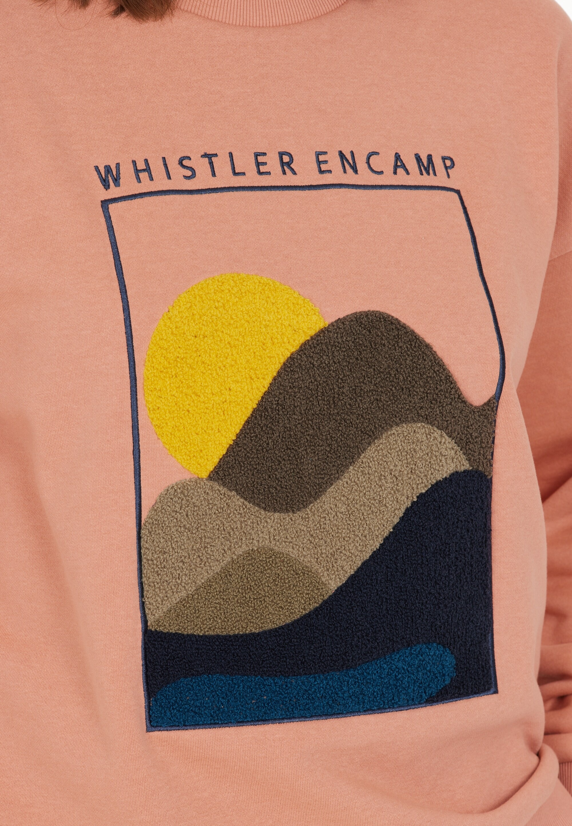 WHISTLER Sweatshirt »Natura«, mit einzigartiger texturierter Grafik
