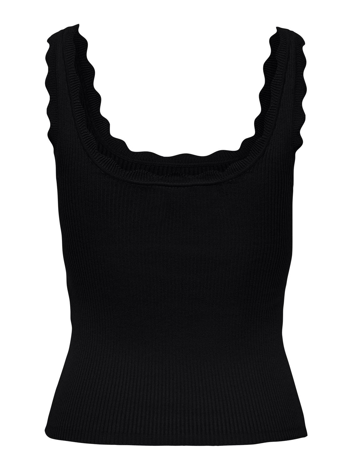 JDY Stricktop »JDYNANNA S/L SCALLOP EDGE TOP KNT NOOS«