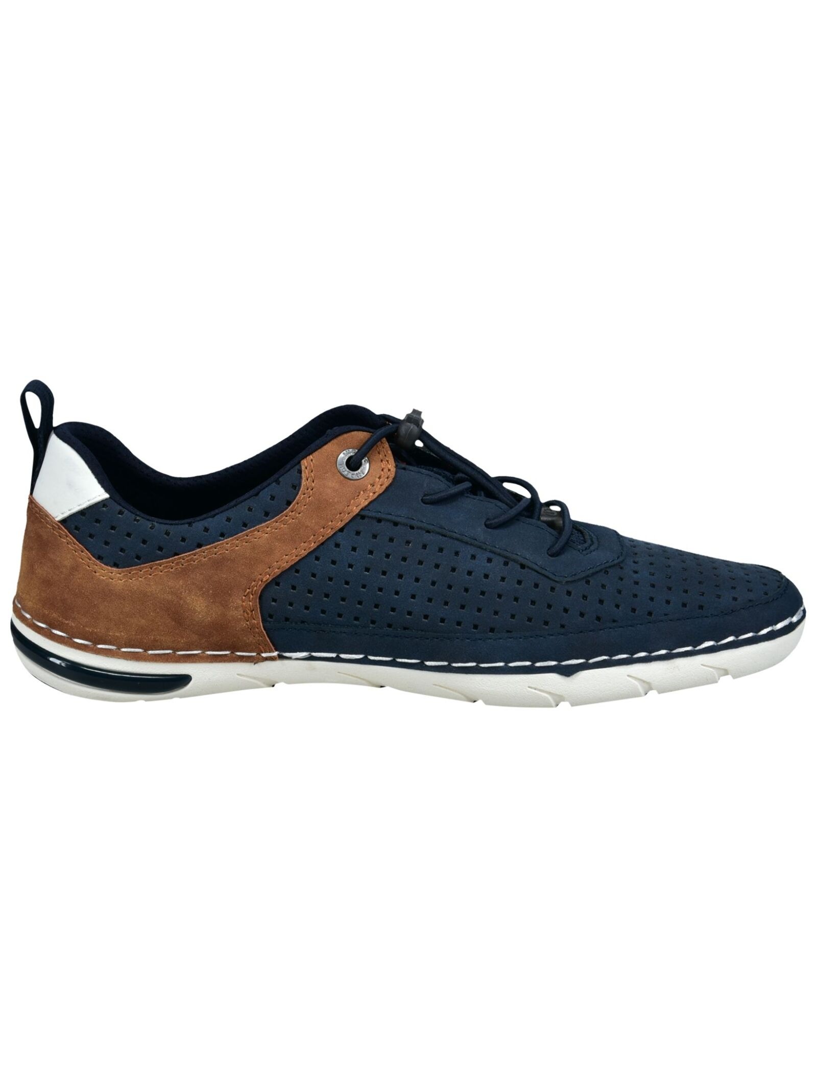 Schnürschuh BUGATTI "bugatti Halbschuhe Lederimitat", Herren, Gr. 44, dunkelblau, Lederimitat, Schuhe Schnürschuh 6