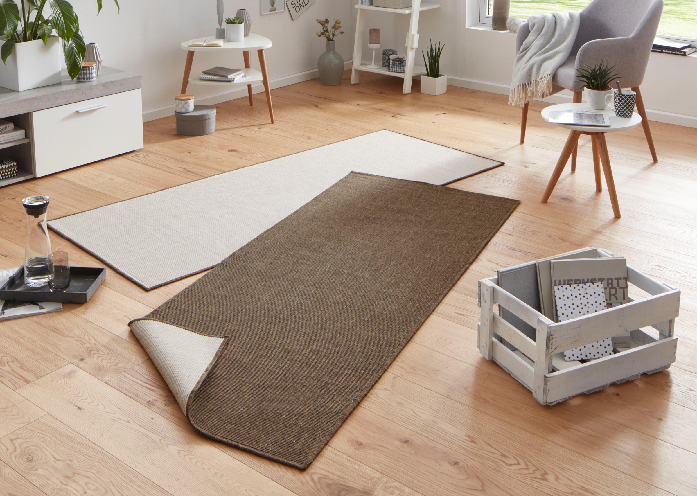 NORTHRUGS Läufer »Miami«, rechteckig, 5 mm Höhe, In-& Outdoor, Wetterfest, Balkon, Garten, Wohnzimmer, Wasserfest