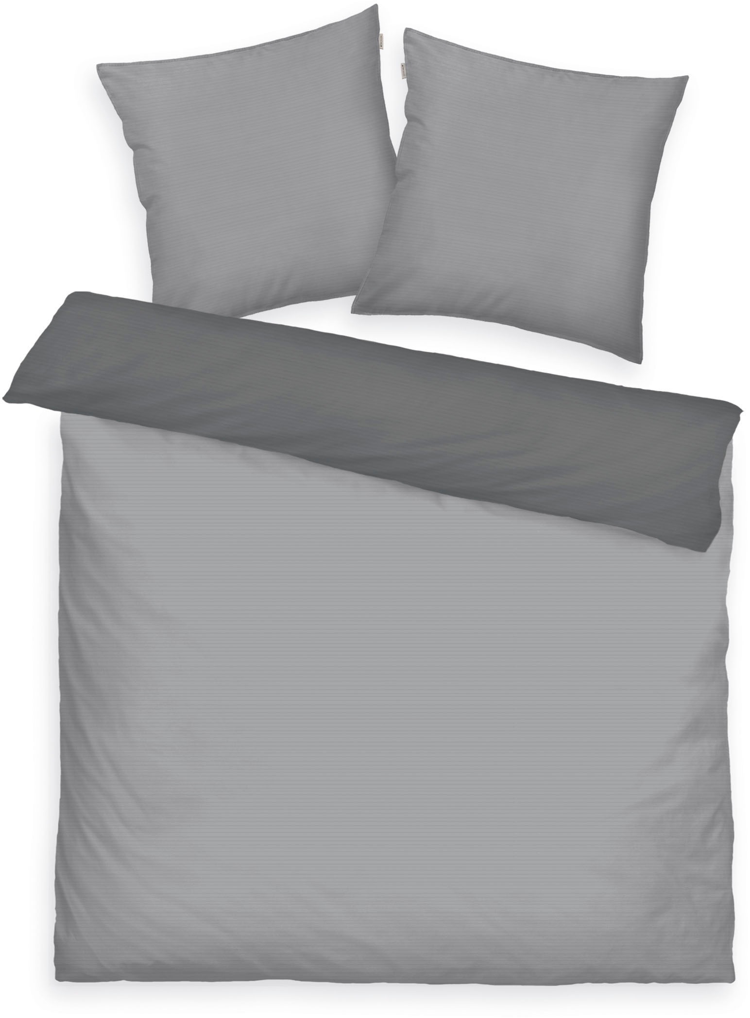 TOM TAILOR HOME Bettwäsche »TWO-TONE SOLID COLORS in Gr. 135x200cm, 155x220cm oder 200x220cm«, new bedroom, Doppelnaht am Kissen