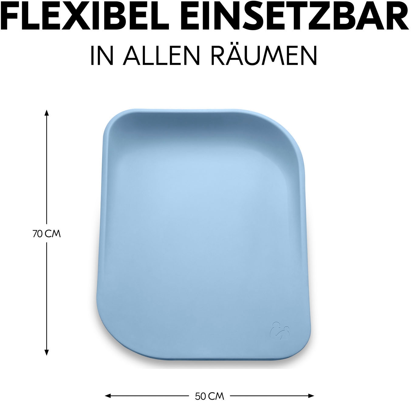 Hauck Wickelauflage »Change N Clean, Light Blue«