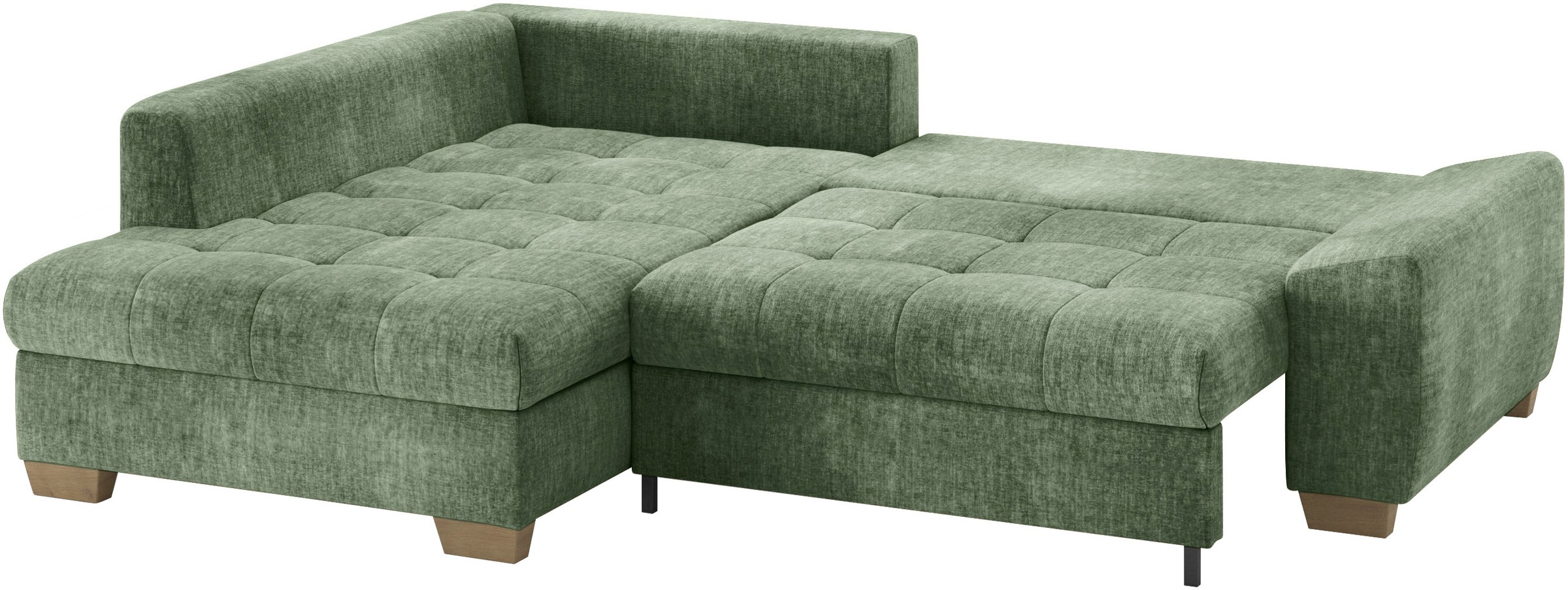 Mr. Couch Ecksofa »Nikita II, L-Form«, Wahlweise mit Bettfunktion, Bettkasten & RGB-LED-Beleuchtung
