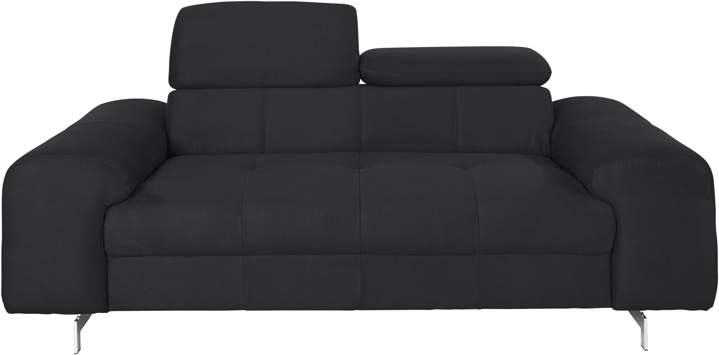 COTTA 2-Sitzer "Chef", Big-Sofa mit Kopfteilverstellung, edle Metallkufen günstig online kaufen