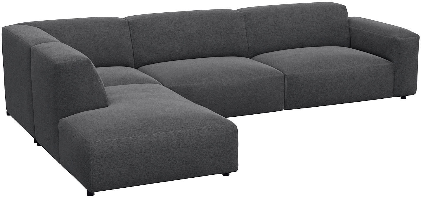 FLEXLUX Ecksofa »Lucera, super bequem durch hochwertigen Sitzaufbau mit Kaltschaum«, modern & anschmiegsam, L-Form, Designsofa