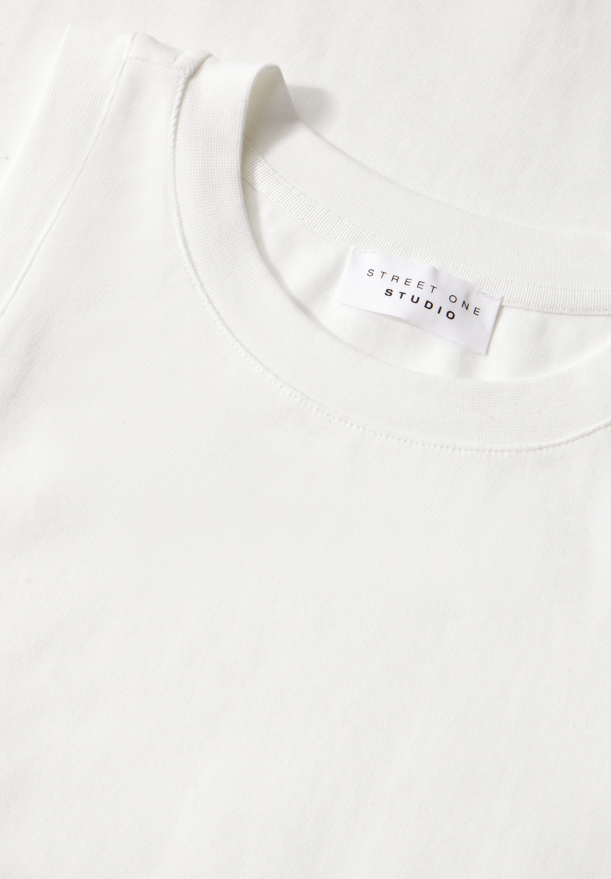 STREET ONE STUDIO T-Shirt, aus elastischem Materialmix