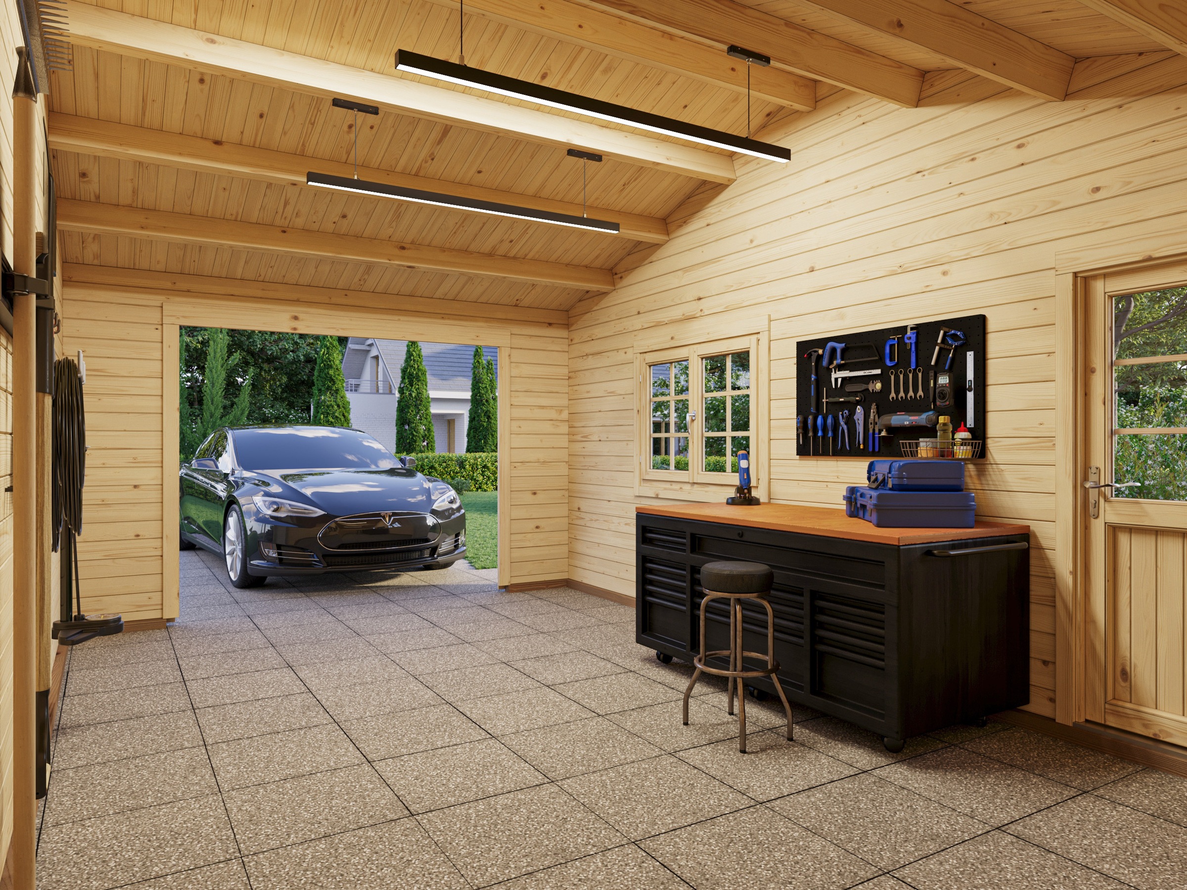 Palmako Garage »Roger, ohne Tor« BxTxH: 1006x619x316 cm