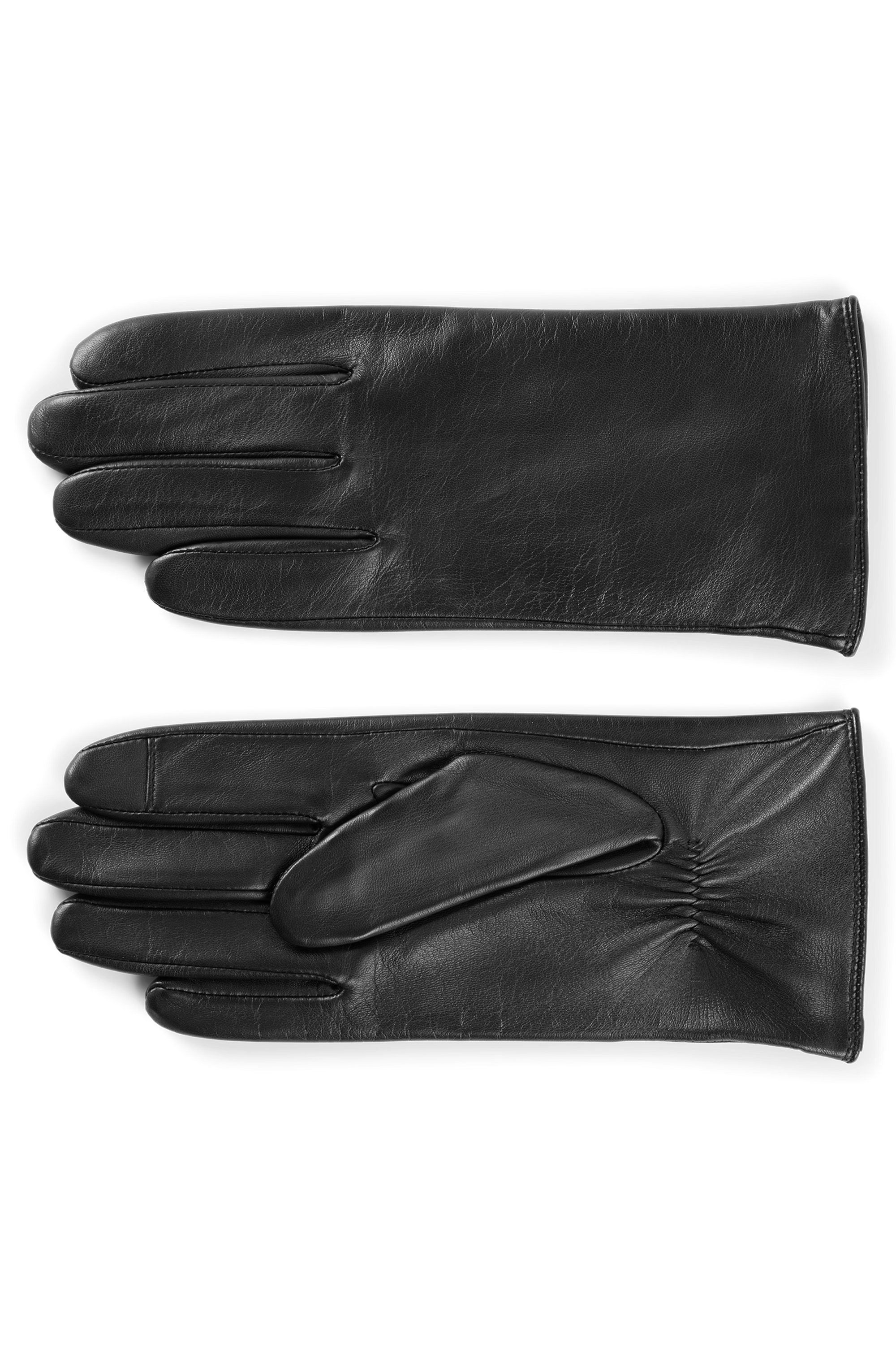 BOSS Lederhandschuhe »Gueen-ME«, mit Touch Tech Fingertips
