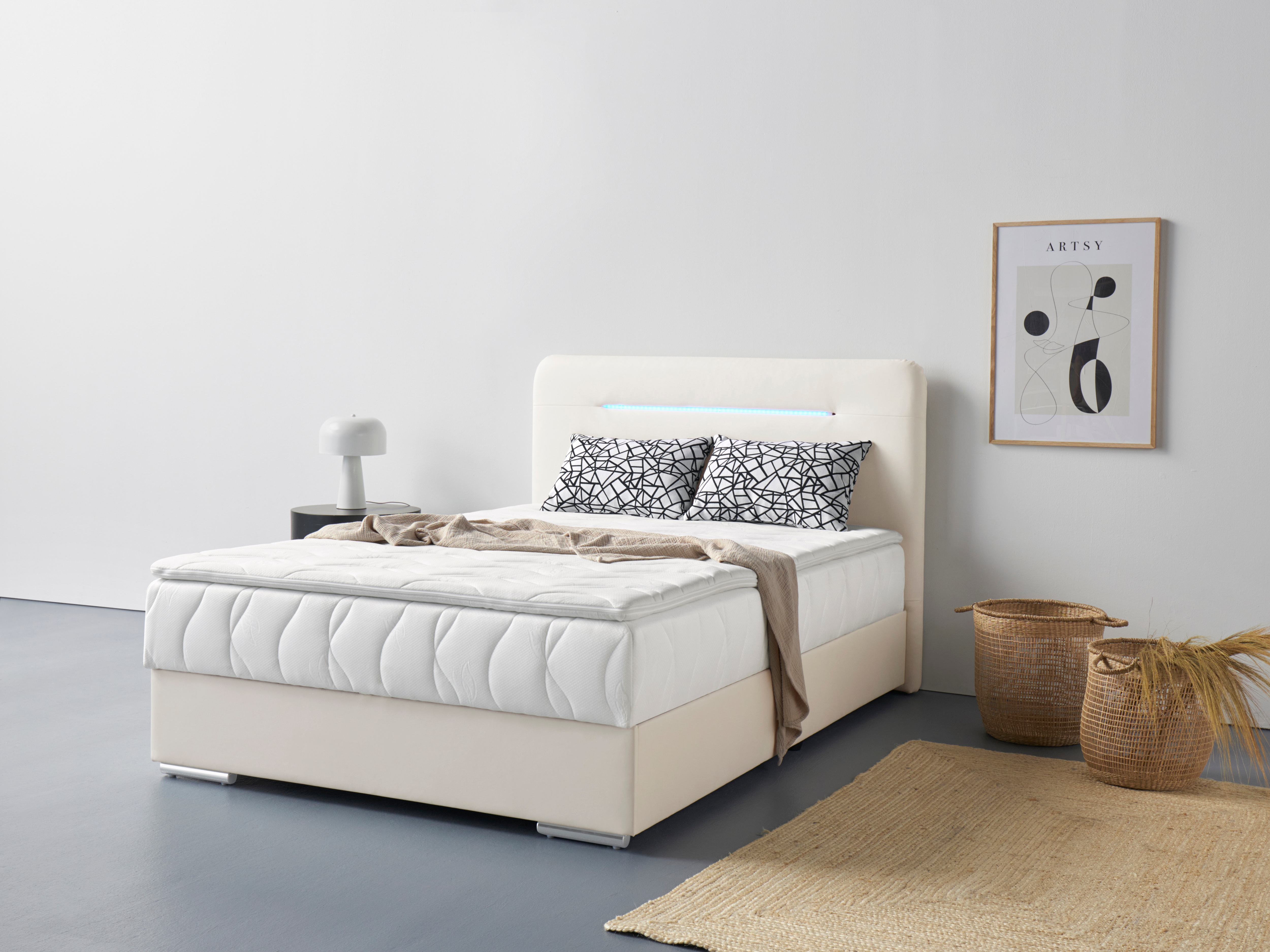 COTTA "Lighstar" inklusive LED-Beleuchtung, Topper, Bettkasten und Zierkissen