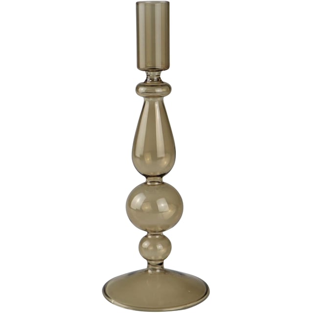 Leonique Kerzenleuchter »Jenelle«, (Set, 2 St.), Stabkerzenhalter aus Glas,  Höhe ca. 25 cm bestellen | BAUR