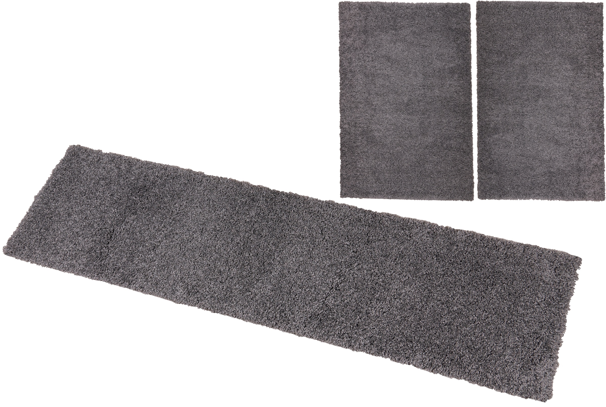 Bettumrandung OTTO HOME "Viva" Gr. 14, grau (stone), H:45mm, Obermaterial: 100% Polypropylen, Bettumrandungen, Bettvorleger, Läufer-Set, Uni-Farben, einfarbig, besonders kuschelig