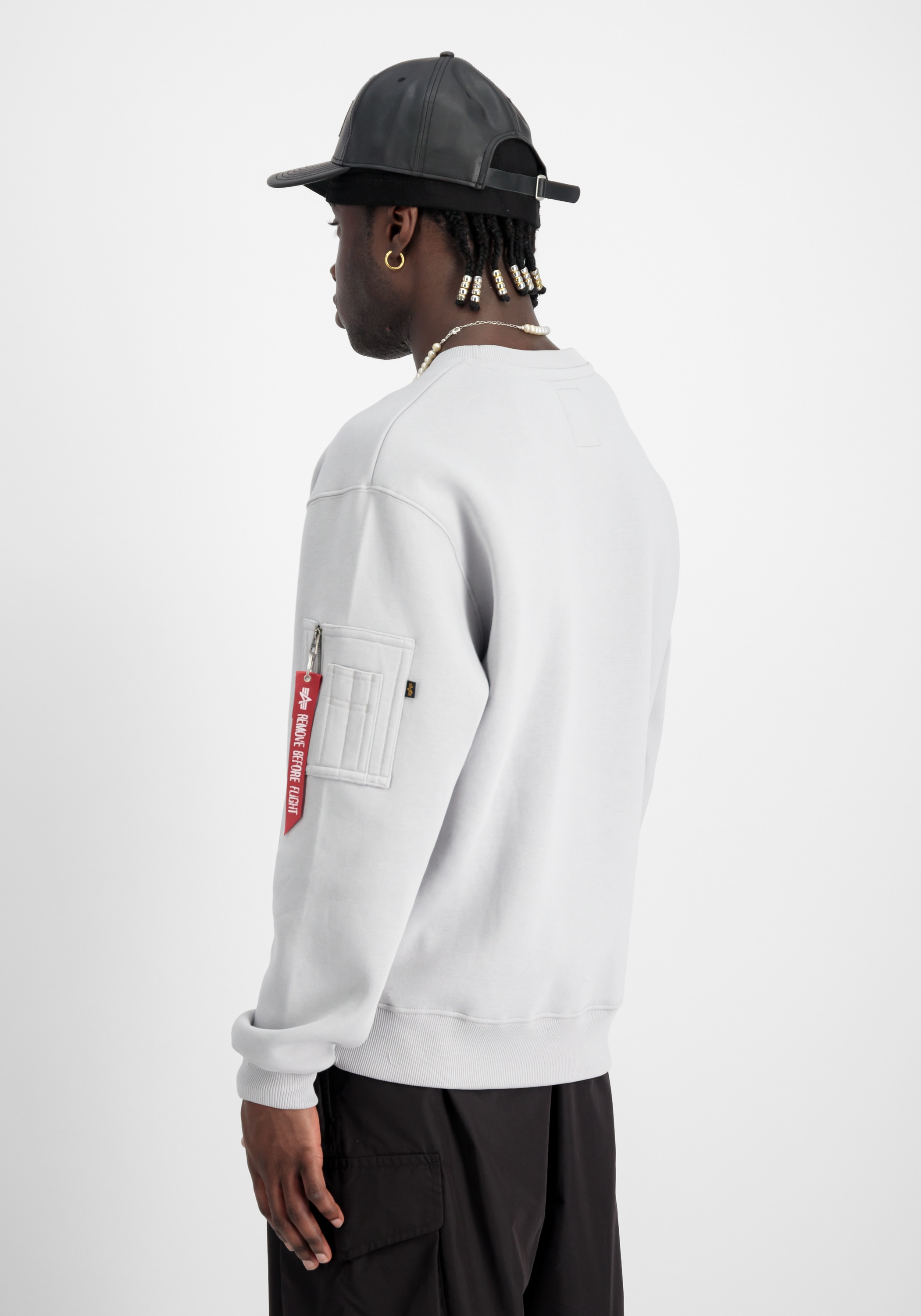 Alpha Industries Sweater »Alpha Industries Men - Sweatshirts Satin Logo Sweatshirt«