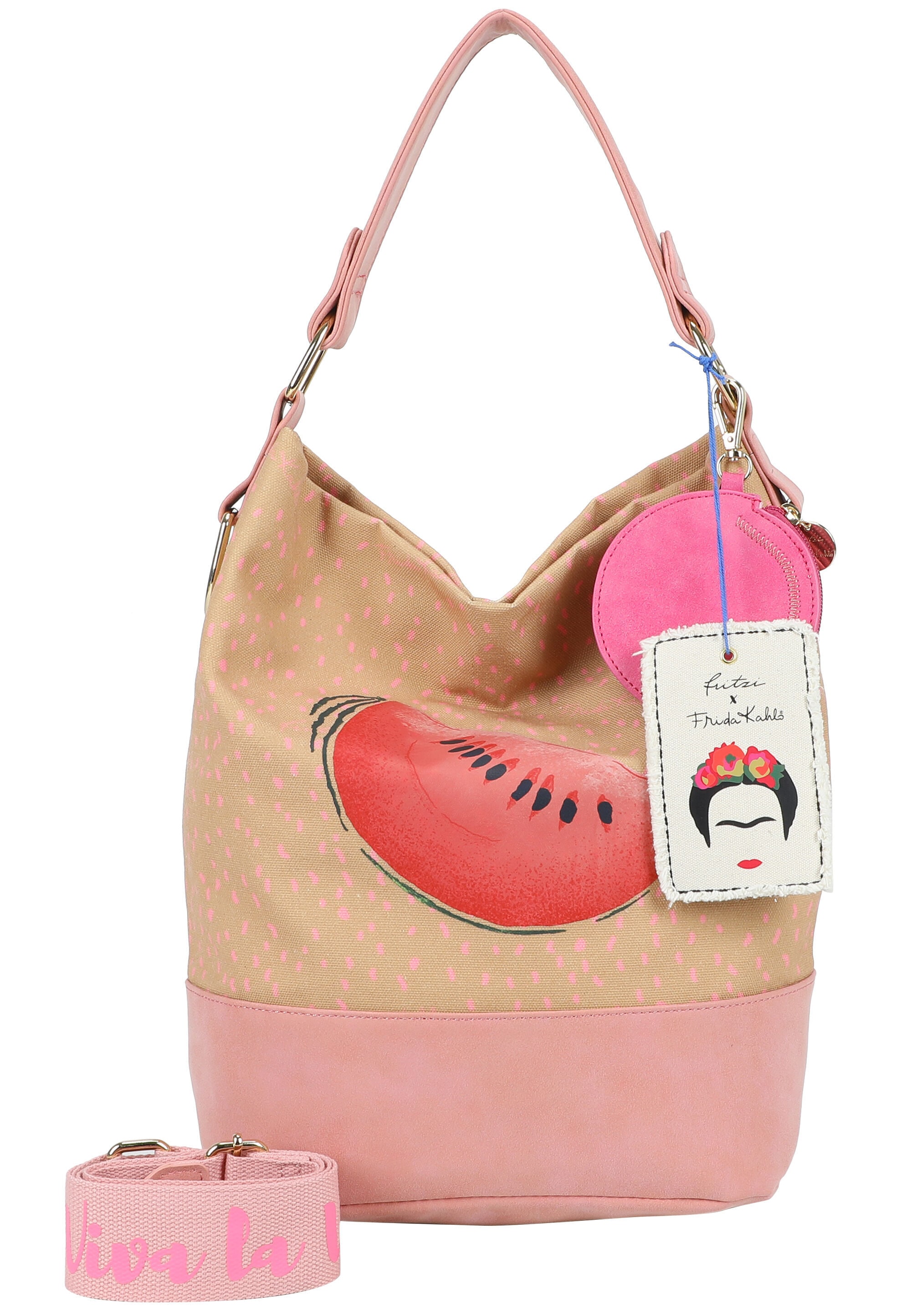 Fritzi aus Preußen Umhängetasche "Fritzi x Frida Kahlo" mit Melonen-Print
