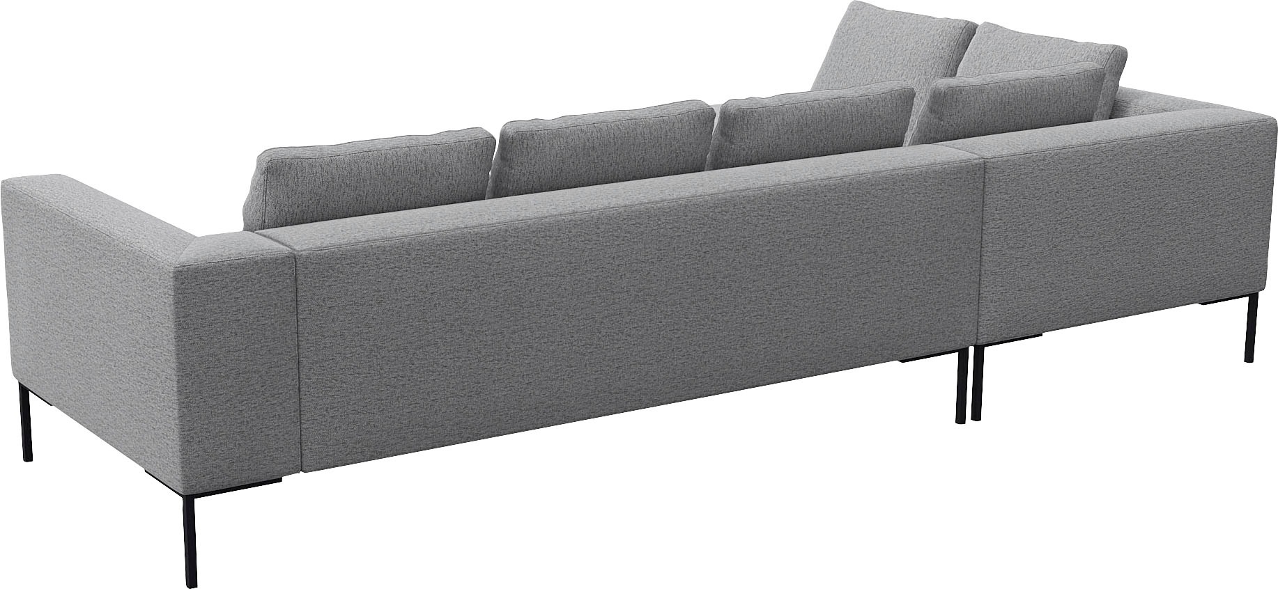 FLEXLUX Ecksofa »Loano, superbequemer Sitzkomfort durch Kaltschaum im Sitz, L-Form«, modernes Sofa, frei im Raum stellbar, lose Kissen, hoher Fuß