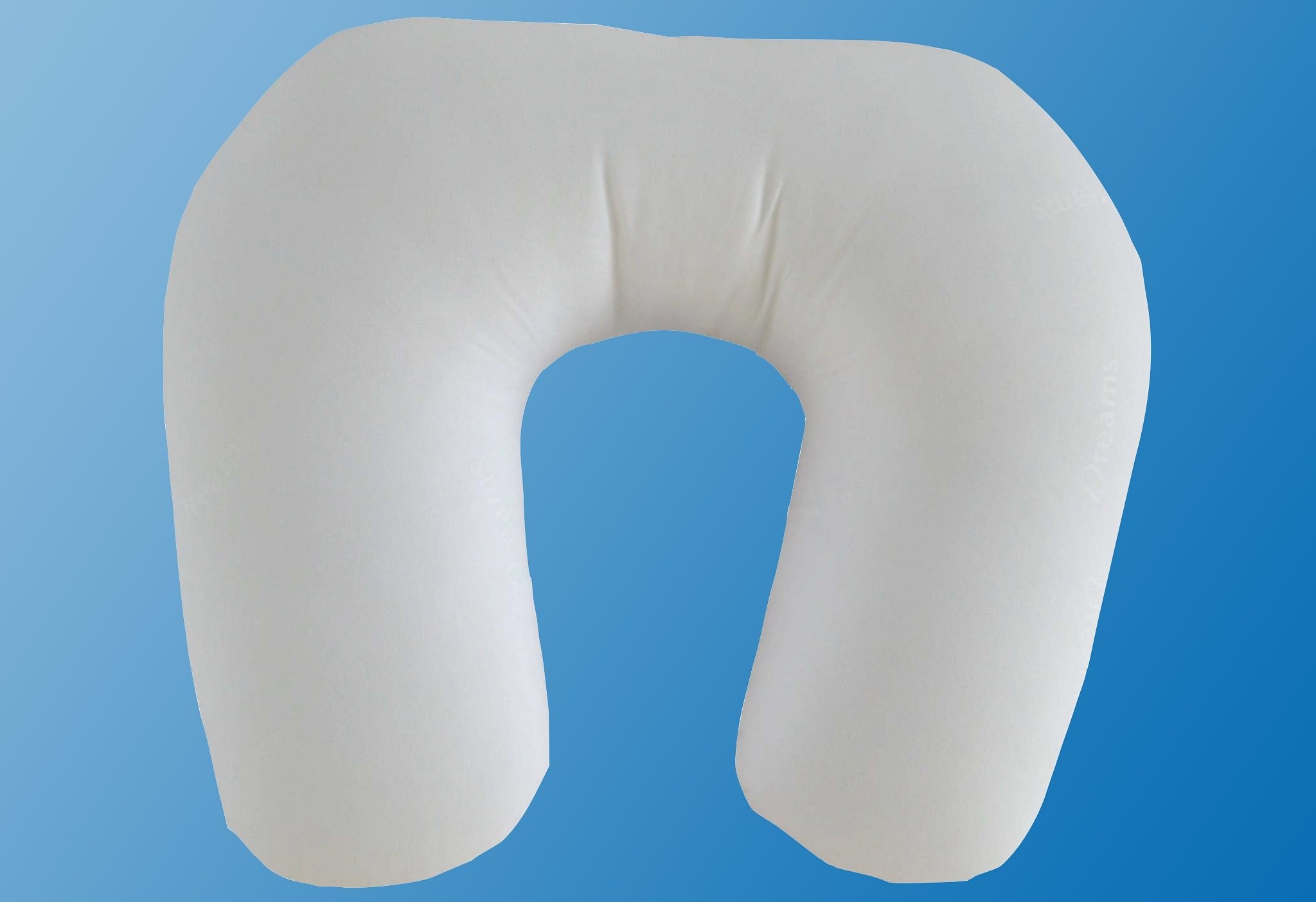 Nackenhörnchen DREAMS, B:36cm L:40cm, weiß, Microfaser, Polyester, Funktionskissen, "Superflausch"