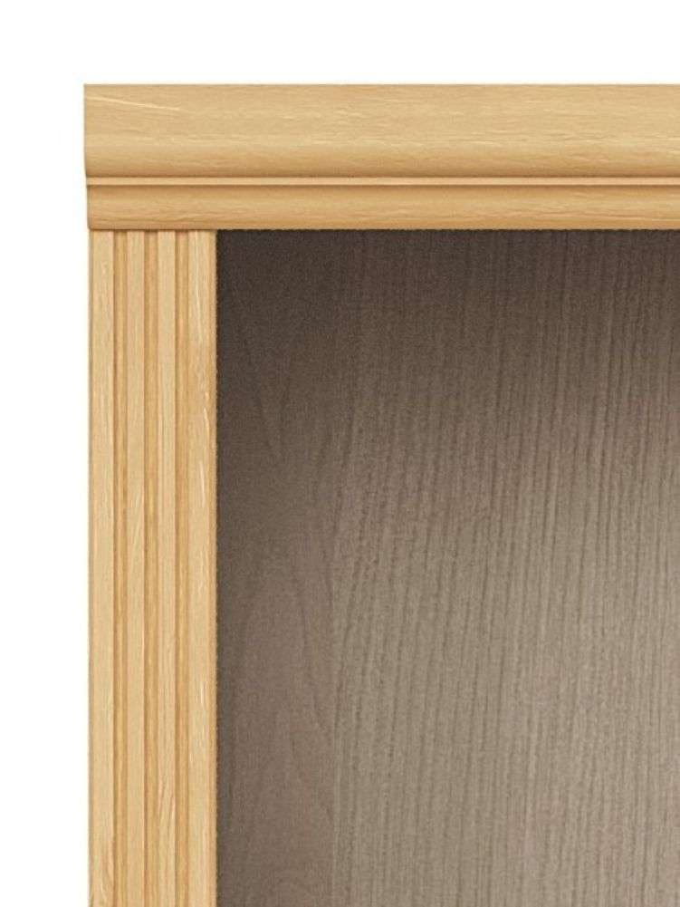 OTTO home Bücherregal »Soeren« aus massiver Kiefer, Höhe 220 cm, mit 2 Holztüren, viel Stauraum