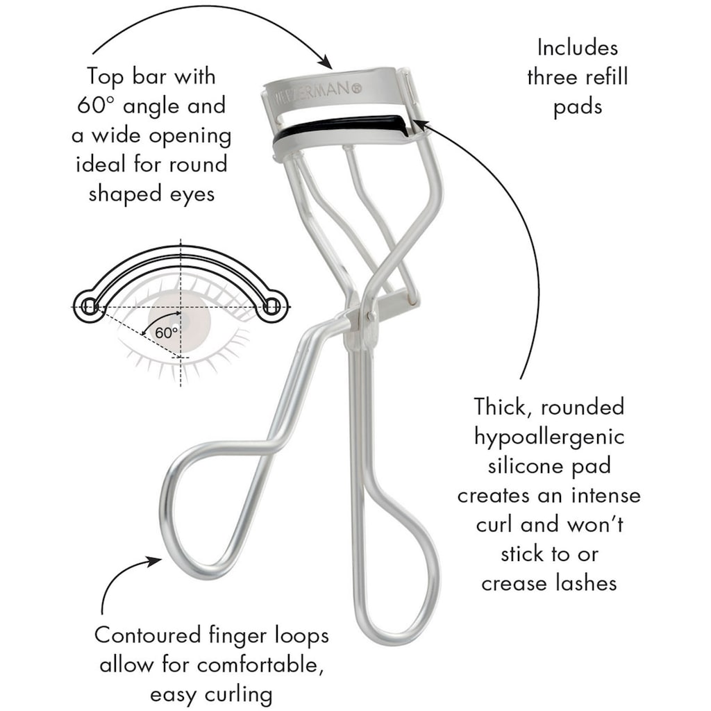 TWEEZERMAN Wimpernzange »CURL 60° EYELASH CURLER«