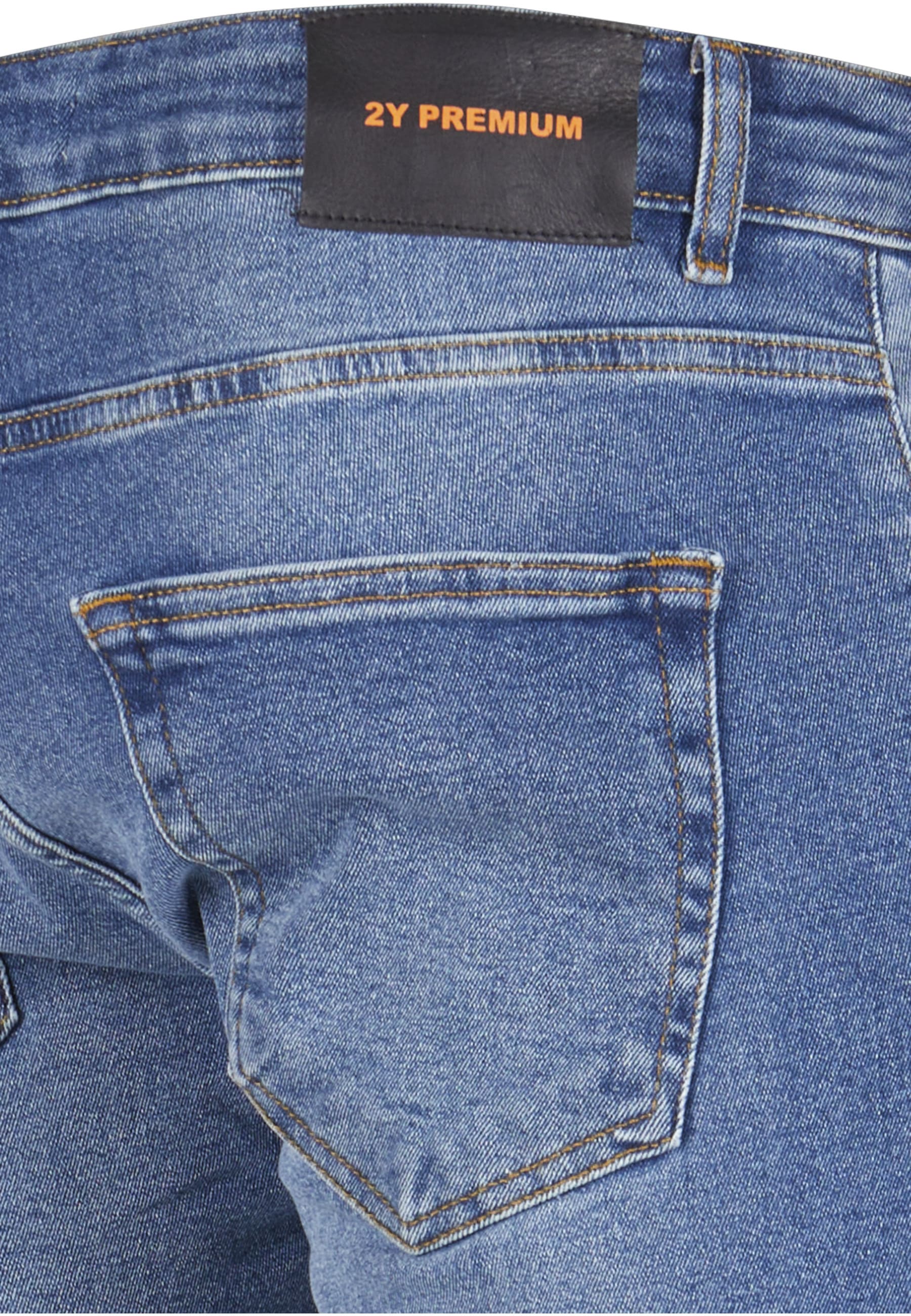 2Y Premium Bequeme Jeans »2Y Premium Herren 2Y Skinny Fit Destroyed Jeans«