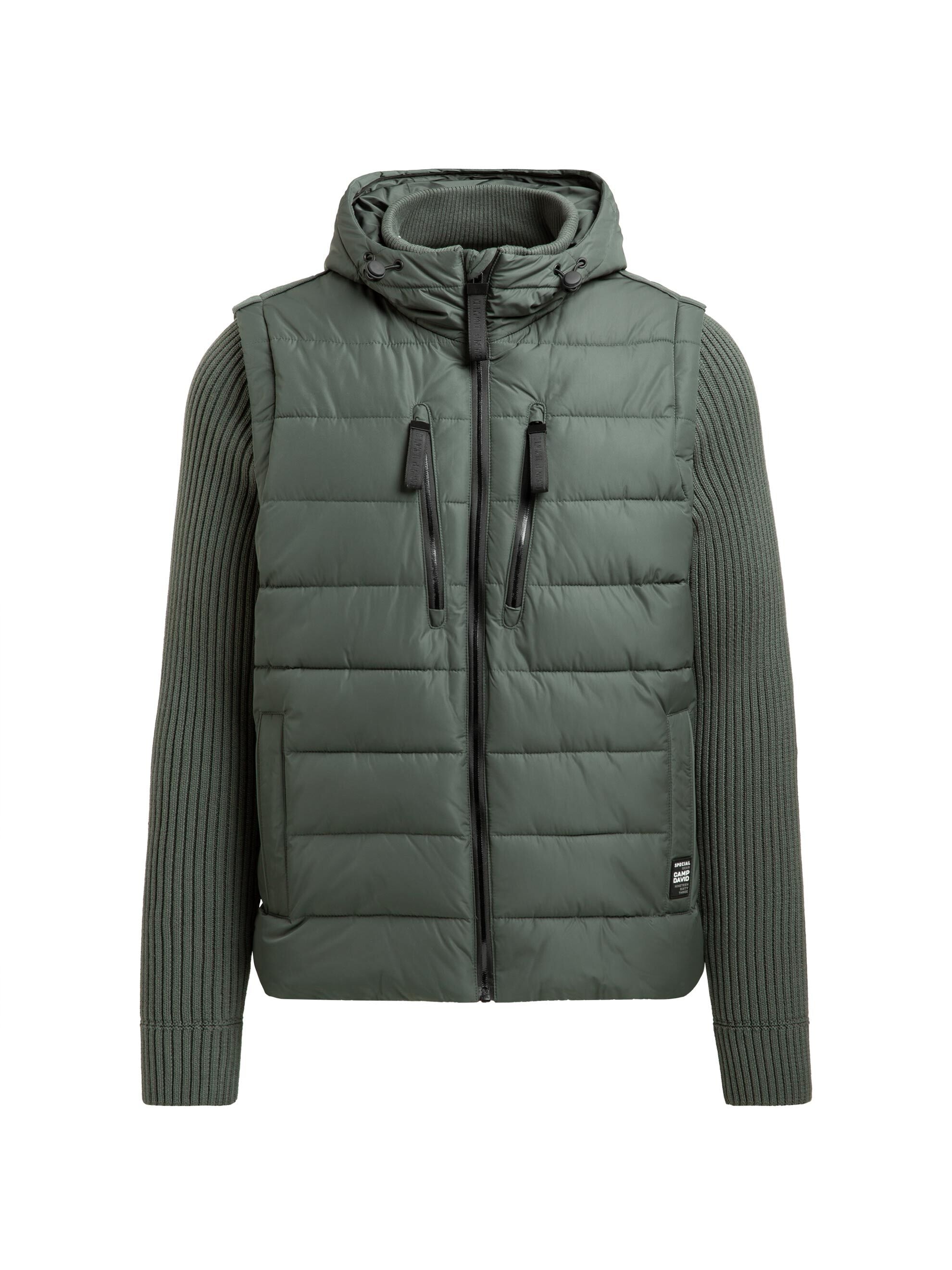CAMP DAVID Winterjacke mit Kapuze mit Brusttaschen