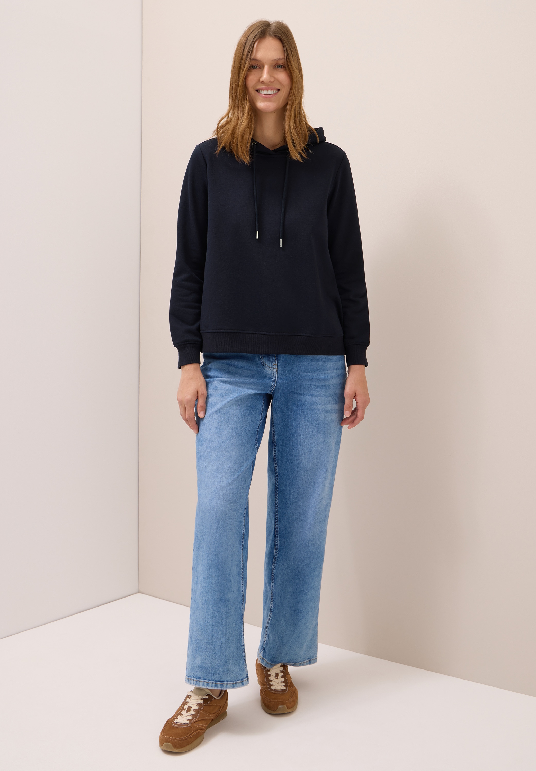 Cecil Sweatshirt, mit Kapuze mit Tunnelzugband
