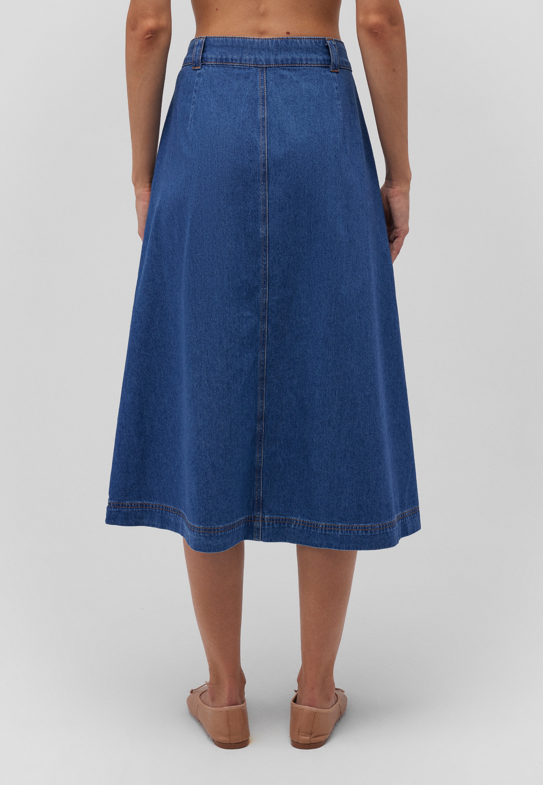 Mavi Maxirock »MIDI WOVEN SKIRT«, Rock Midi