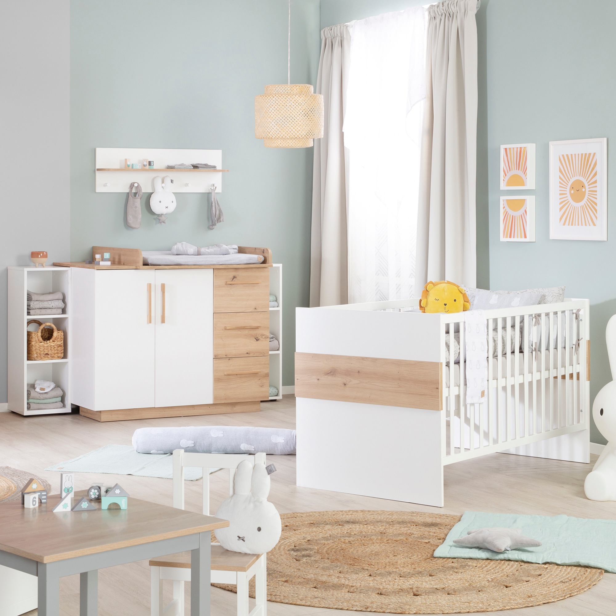 roba® Seitenregal »Universales Standregal für Babyzimmer, aus Holz«, nutzbar  als Seitenregal unter Wickelkommode oder Standregal | BAUR