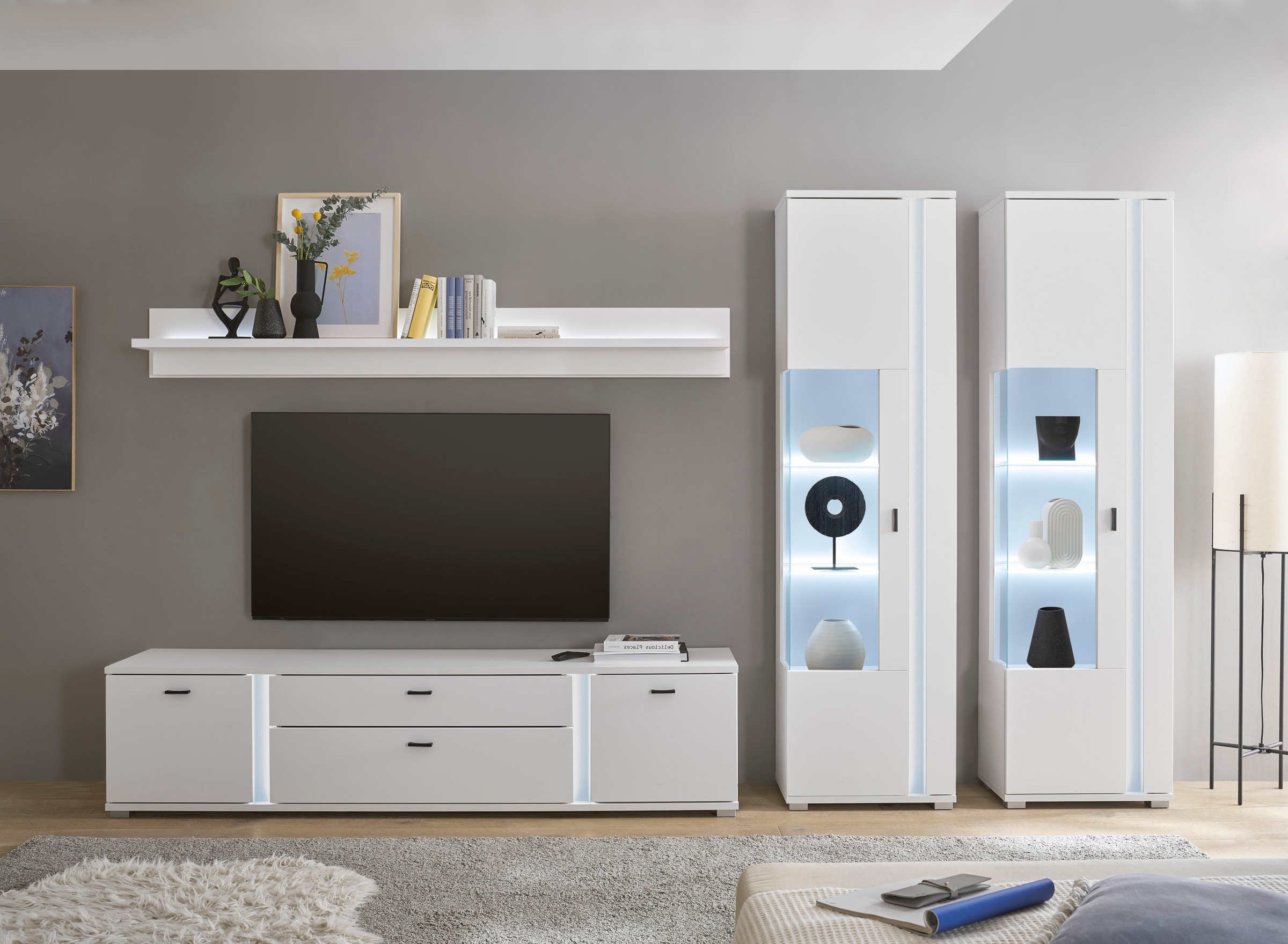 Home affaire Wohnwand "LONG ISLAND" Set, 4 Stk. tlg. günstig online kaufen