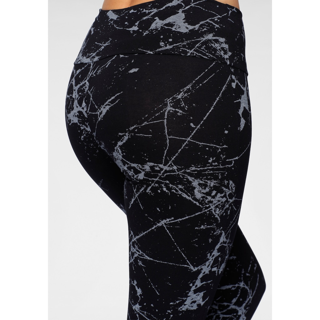 H.I.S Leggings, (2er-Pack), in bedruckt und uni, Loungewear