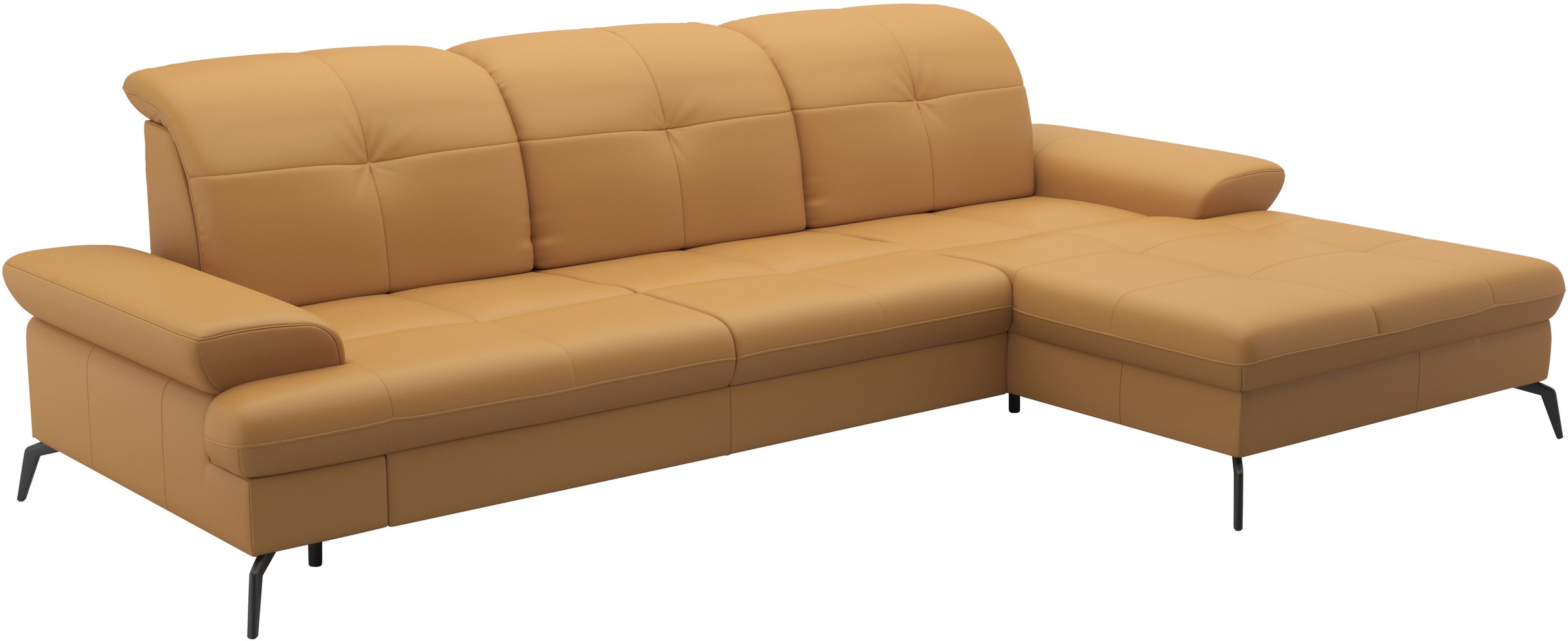 sit&more Ecksofa »Amica, L-Form, inkl. Sitztiefenverstellung & Armteilverstellung«, wahlweise mit Bettfunktion, Bettkasten und Kopfteilverstellung