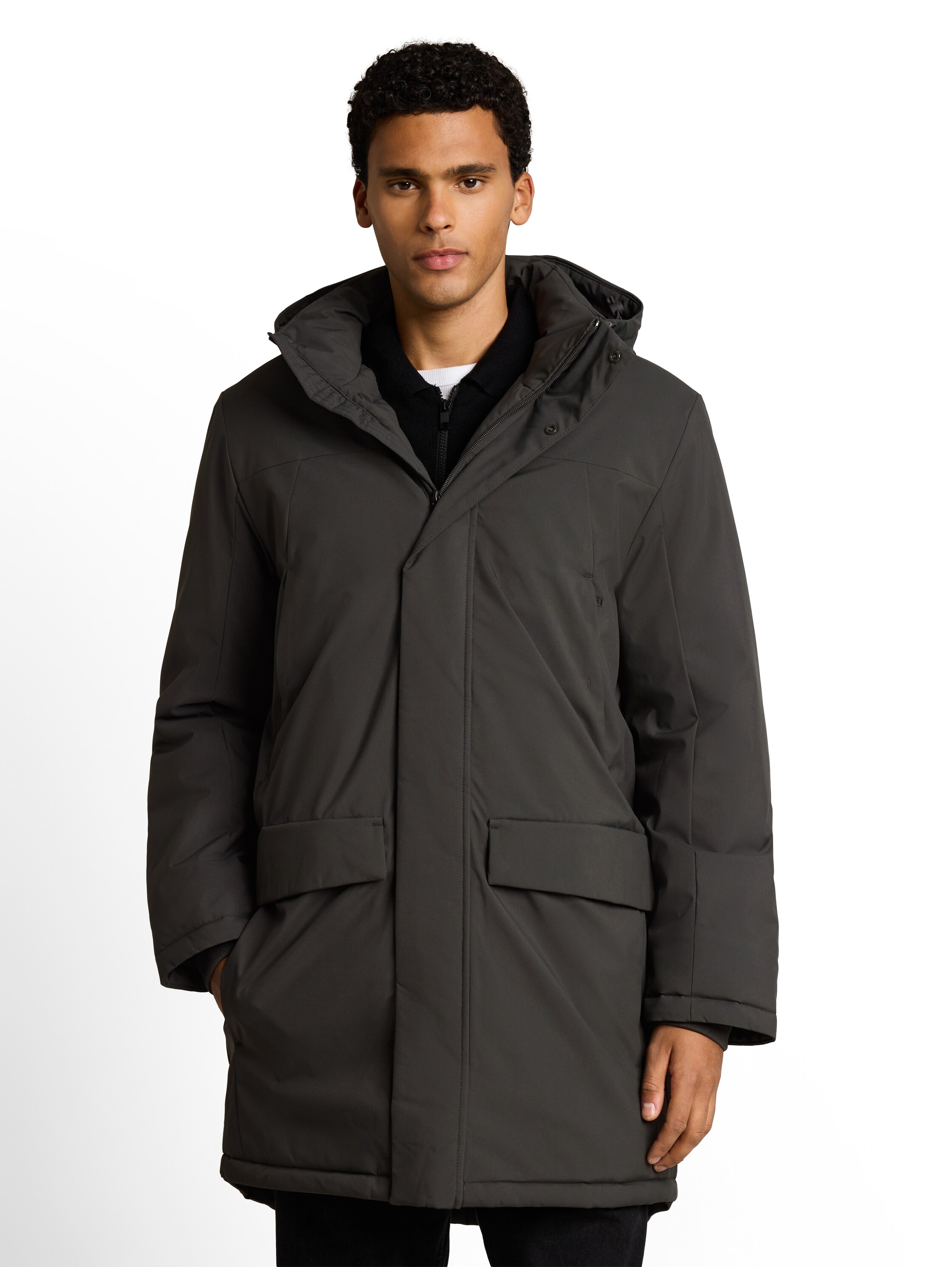 TOM TAILOR Denim Parka mit Kapuze mit Kapuze und Reißverschluss